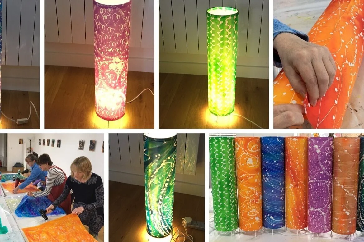 Batik Lamp Making
