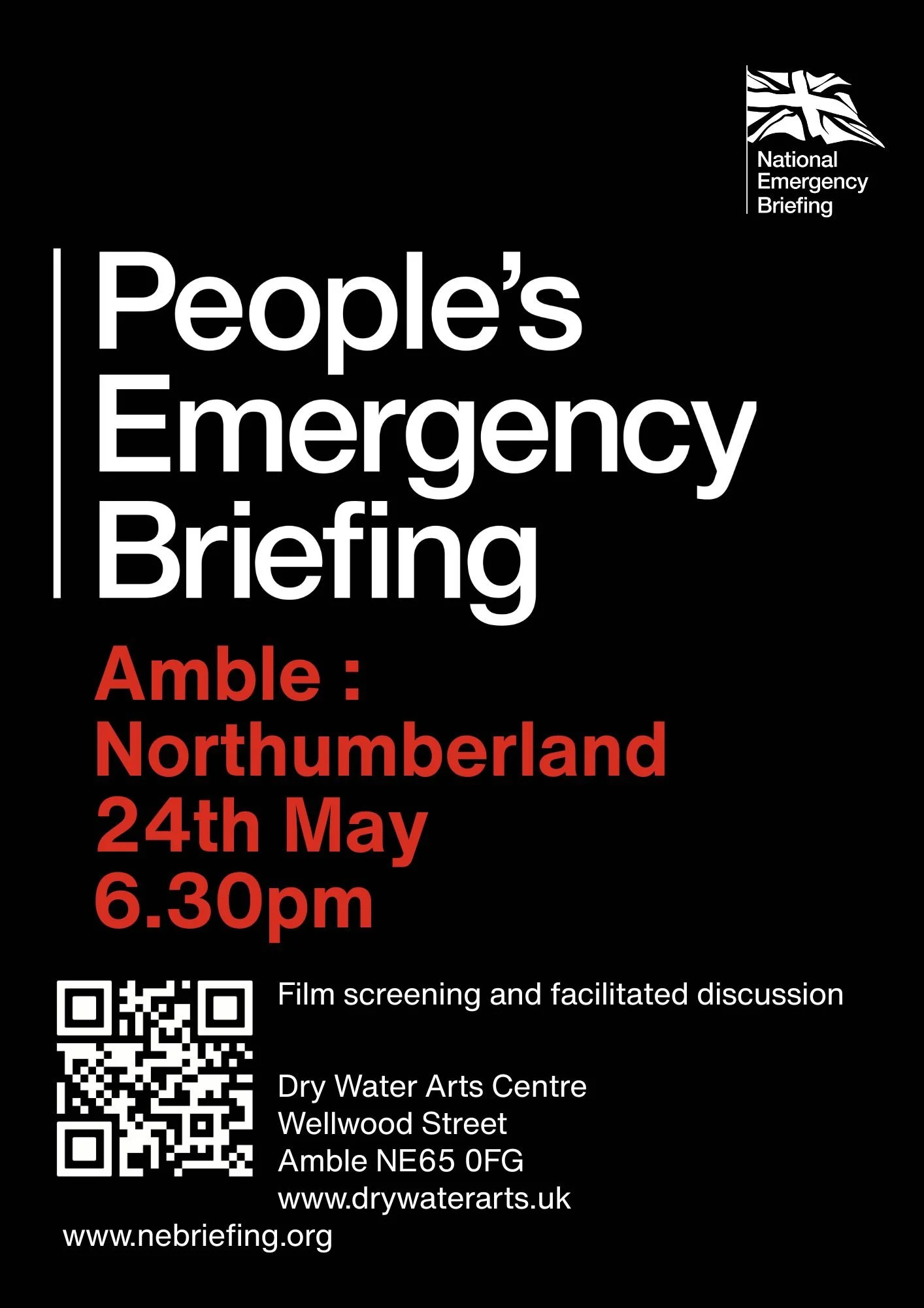 Peoples Emergency Briefing Screening  : Sunday 24th May 6.30pm