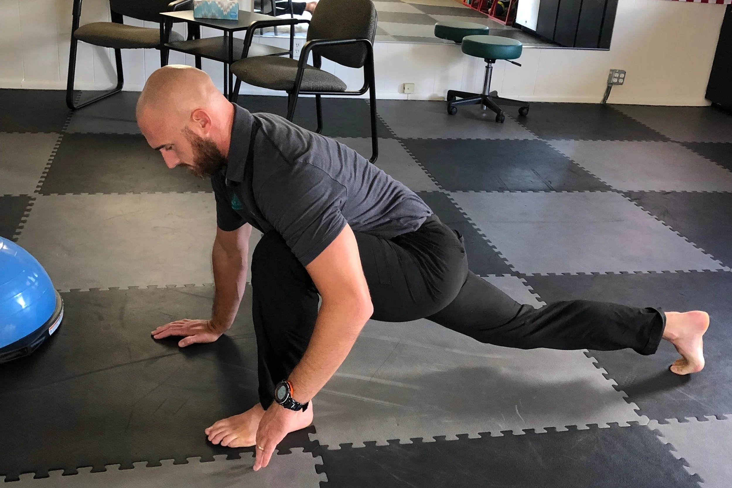 Spiderman Hip Flexor Stretch