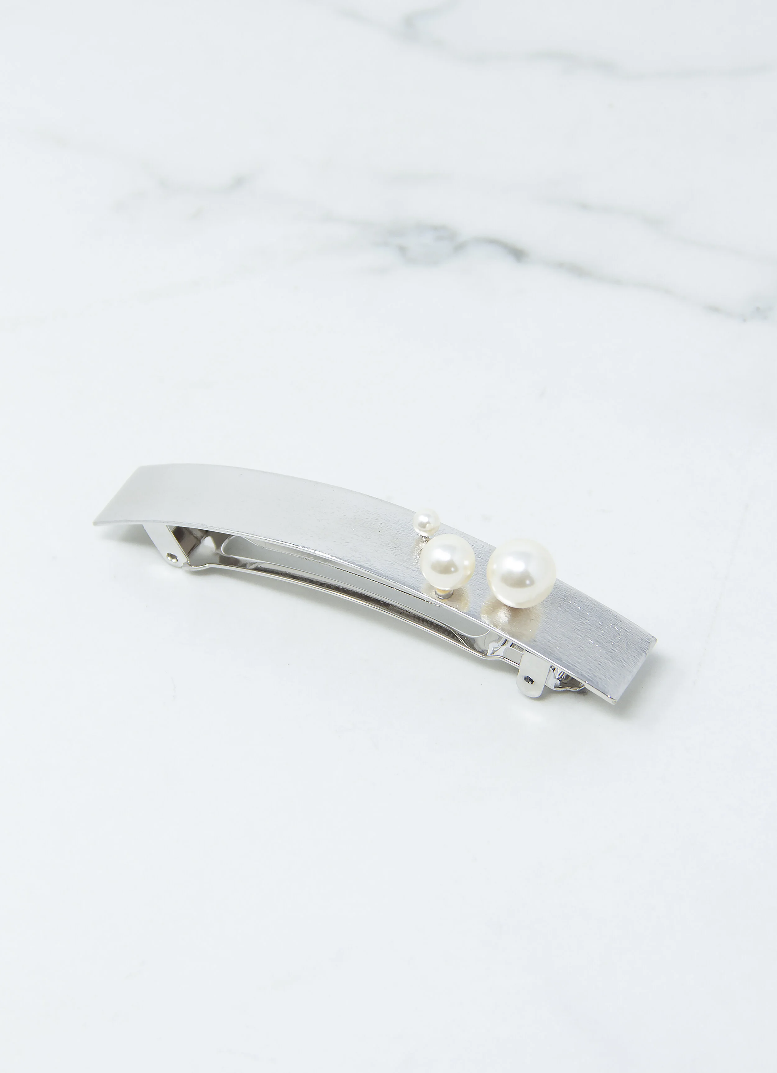 Les Cerises de Mars Barrette Pince Broche à cheveux Julie finition argent