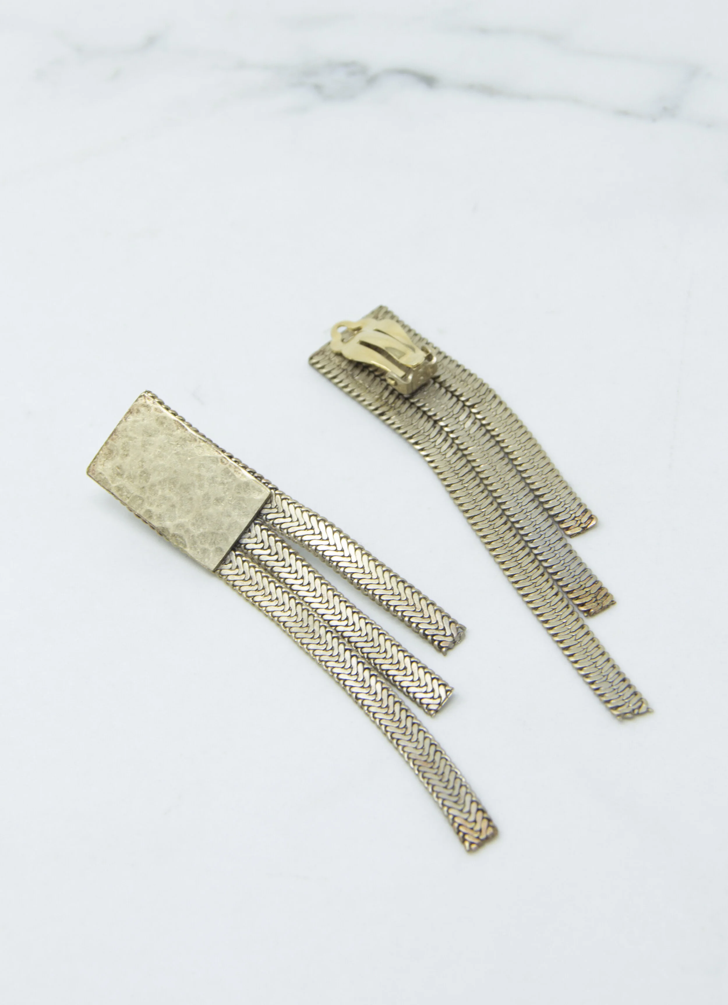 Les Cerises de Mars Boucles d'oreilles Louisa clip finition bronze profil