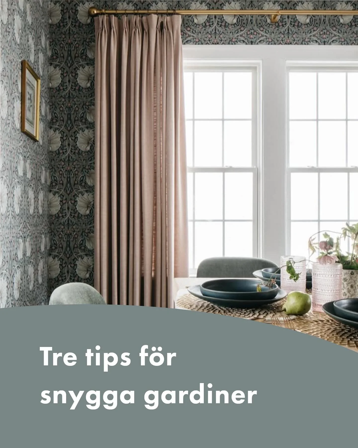 Tre enkla tips - s&aring; lyckas du med gardinerna! ⭐️

#gardiner #inredning #styling
Foto: Margaret Rajic