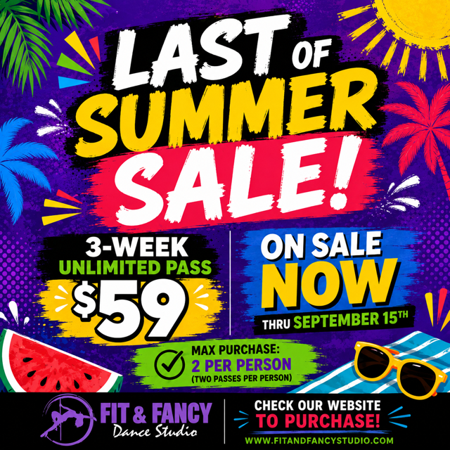 Last of Da summer Sale 3-Week Unlimited Pass for $59 Deal