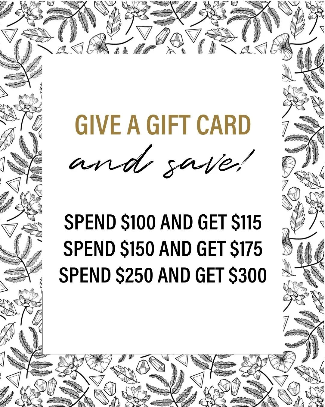 It's the season of Gift Giving and your favourite elves at Namaste North are sprinkling some extra magic on our Gift Cards for your loved ones this year ​​​​​​​​
Falalalalaaaaa ​​​​​​​​
When you buy a $100, $150 or $200 Gift Card, we're gonna top up 