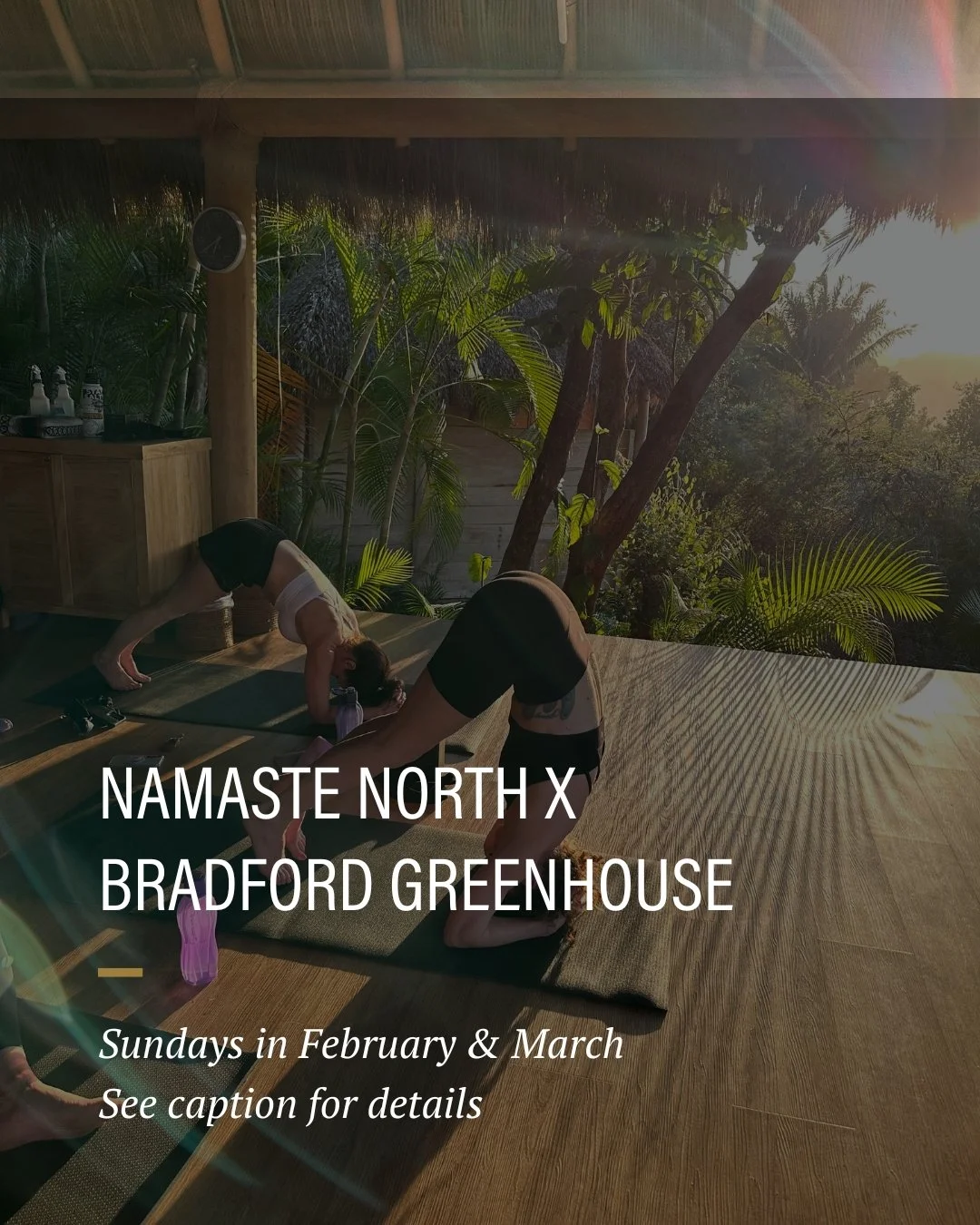 Who's ready to practice with us in the Greenhouse? ​​​​​​​​
Join us Sundays in February &amp; March at the stunning Bradford Greenhouse (Barrie location), from 10-11am, led by our amazing Flow Instructors. ​​​​​​​​
All skill levels welcome! ​​​​​​​​
