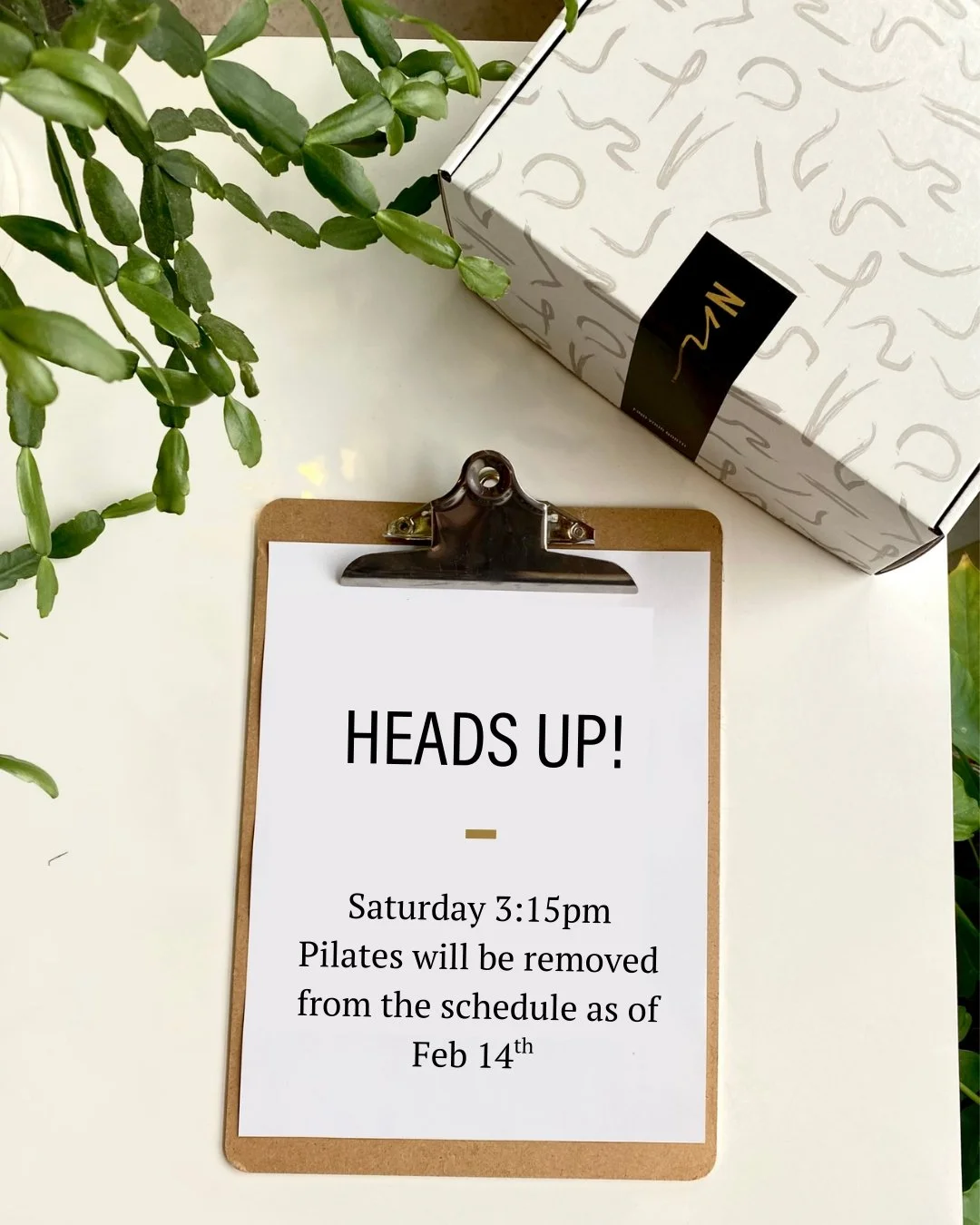 Schedule update effective Feb 14th! ​​​​​​​​
Due to low January and February attendance, we&rsquo;ve made the decision to remove the Saturday 3:15pm HIIT Pilates class form the schedule. The good news is that there is plenty of space to still get you