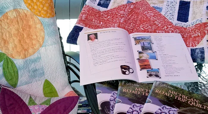 Coleen Merte’s first published book is “Michigan Road Trip Quilts” which is a compilation of nine quilt projects.