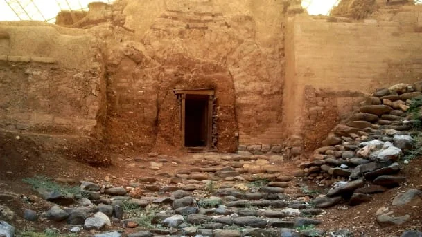 Four thousand year old Canaanite gate at Tel Dan