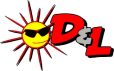 D&L Window Tinting Logo with Sun