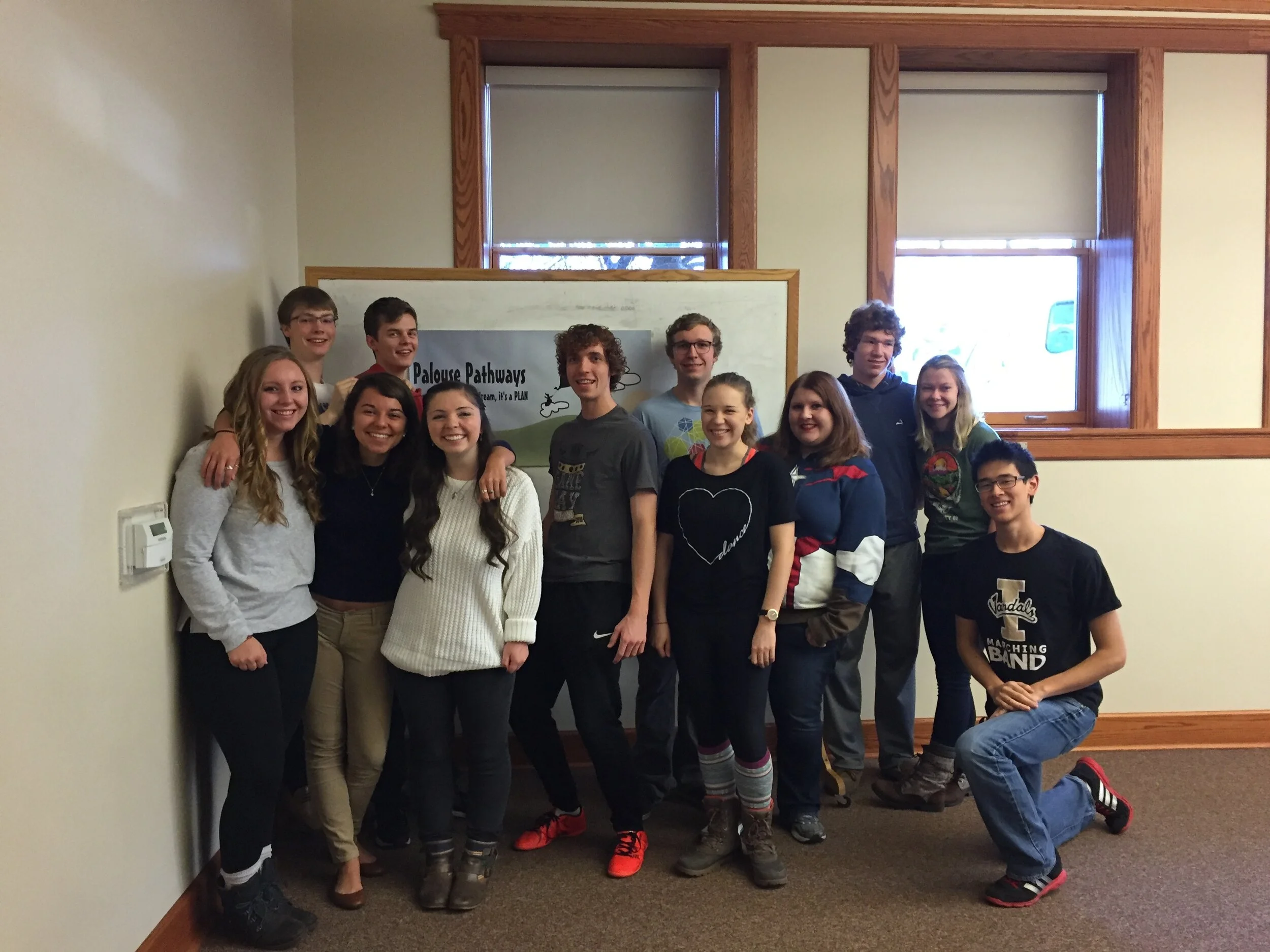 Students at an event in the early days of Palouse Pathways