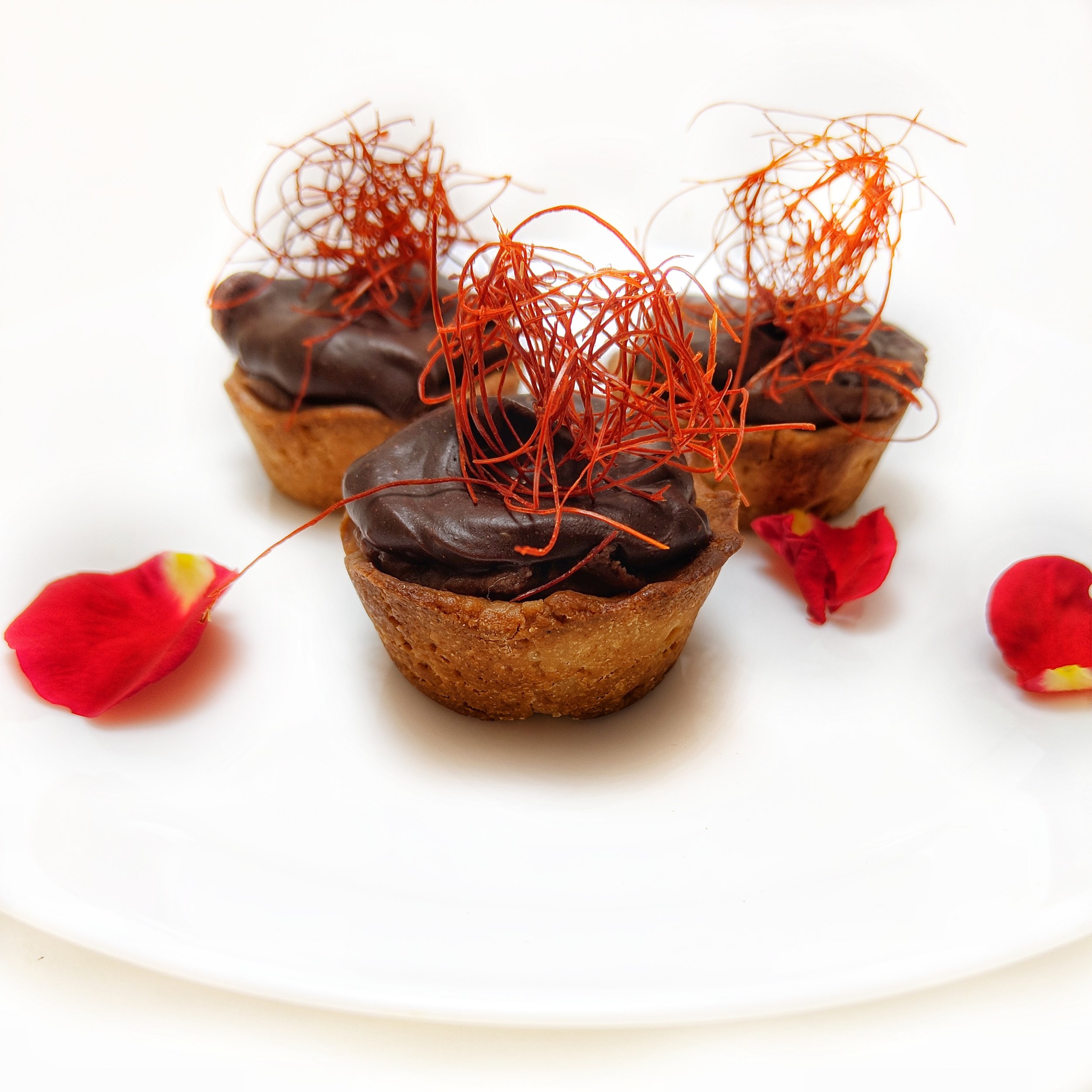 Mexican Chocolate Tahini Mini Tarts 