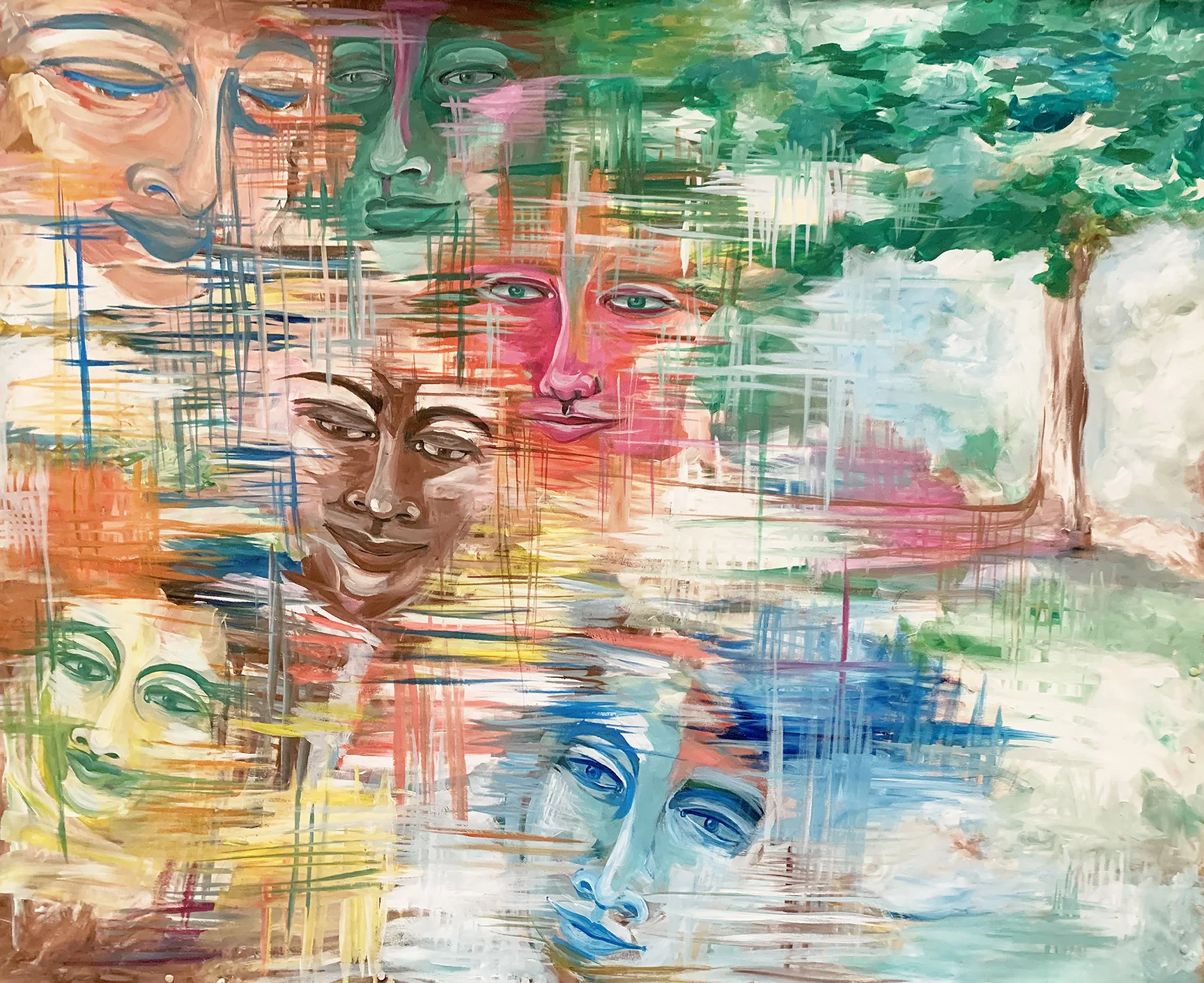 Acrylic on Canvas. 60"x48".