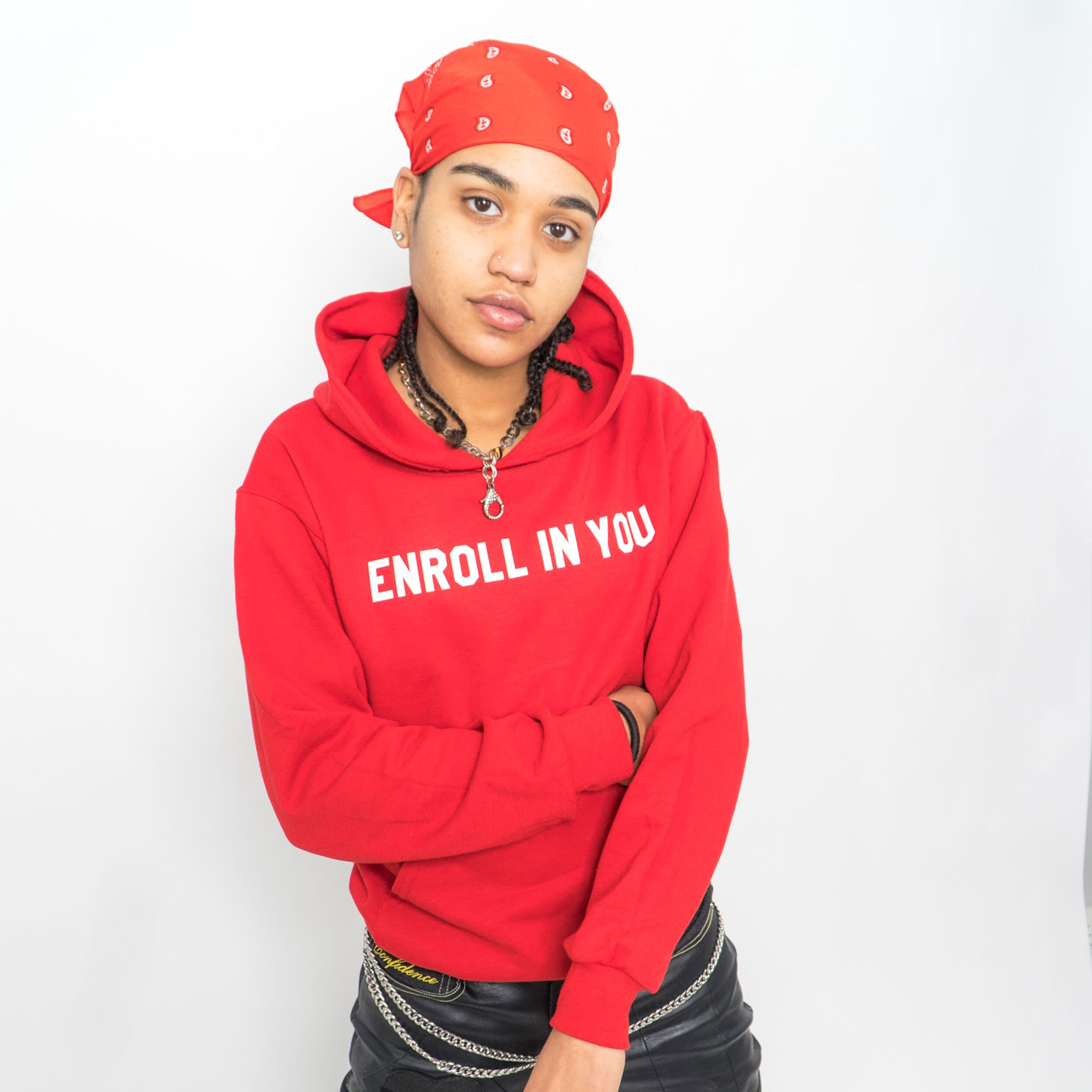 RED ENROLL HOODIE