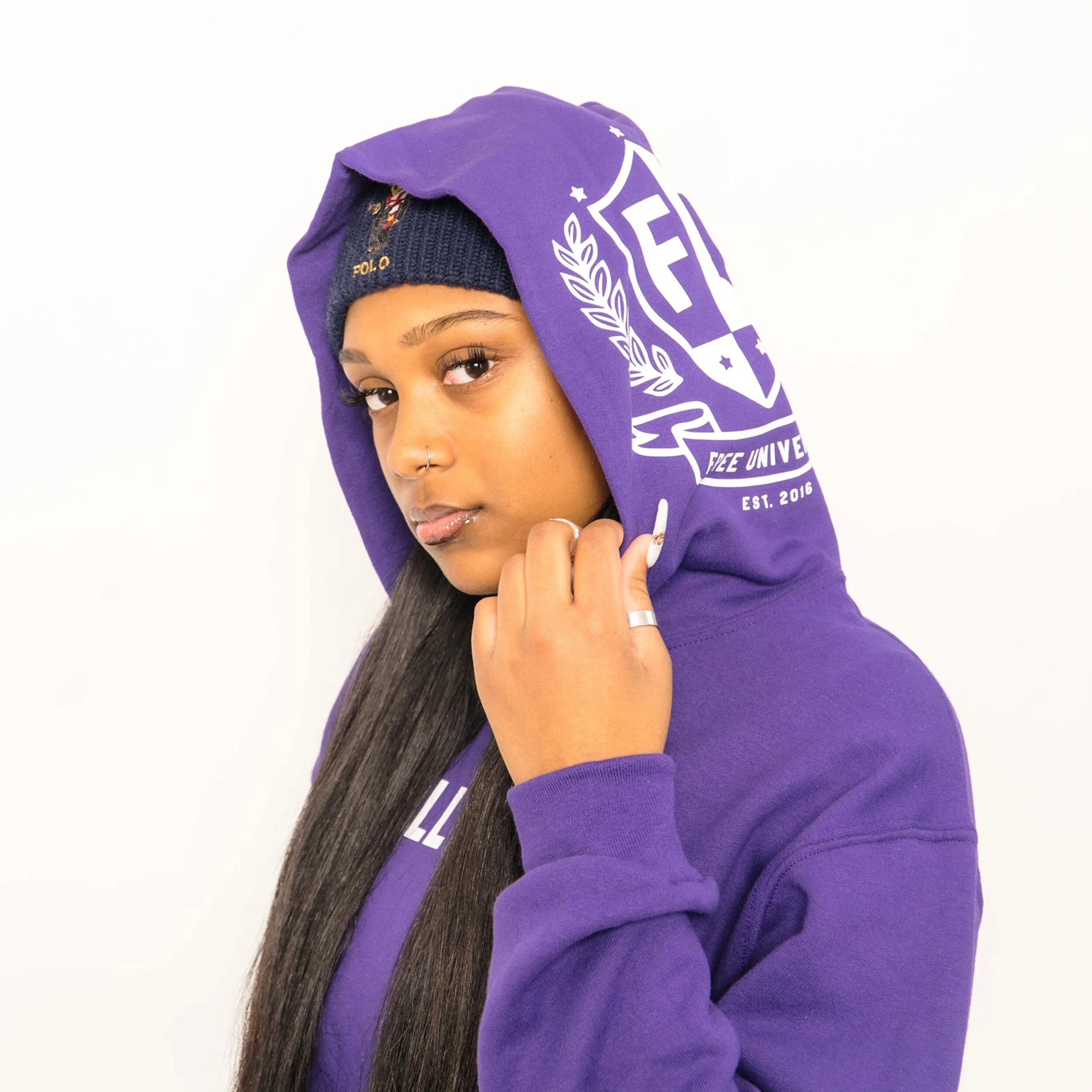 PURPLE ENROLL HOODIE