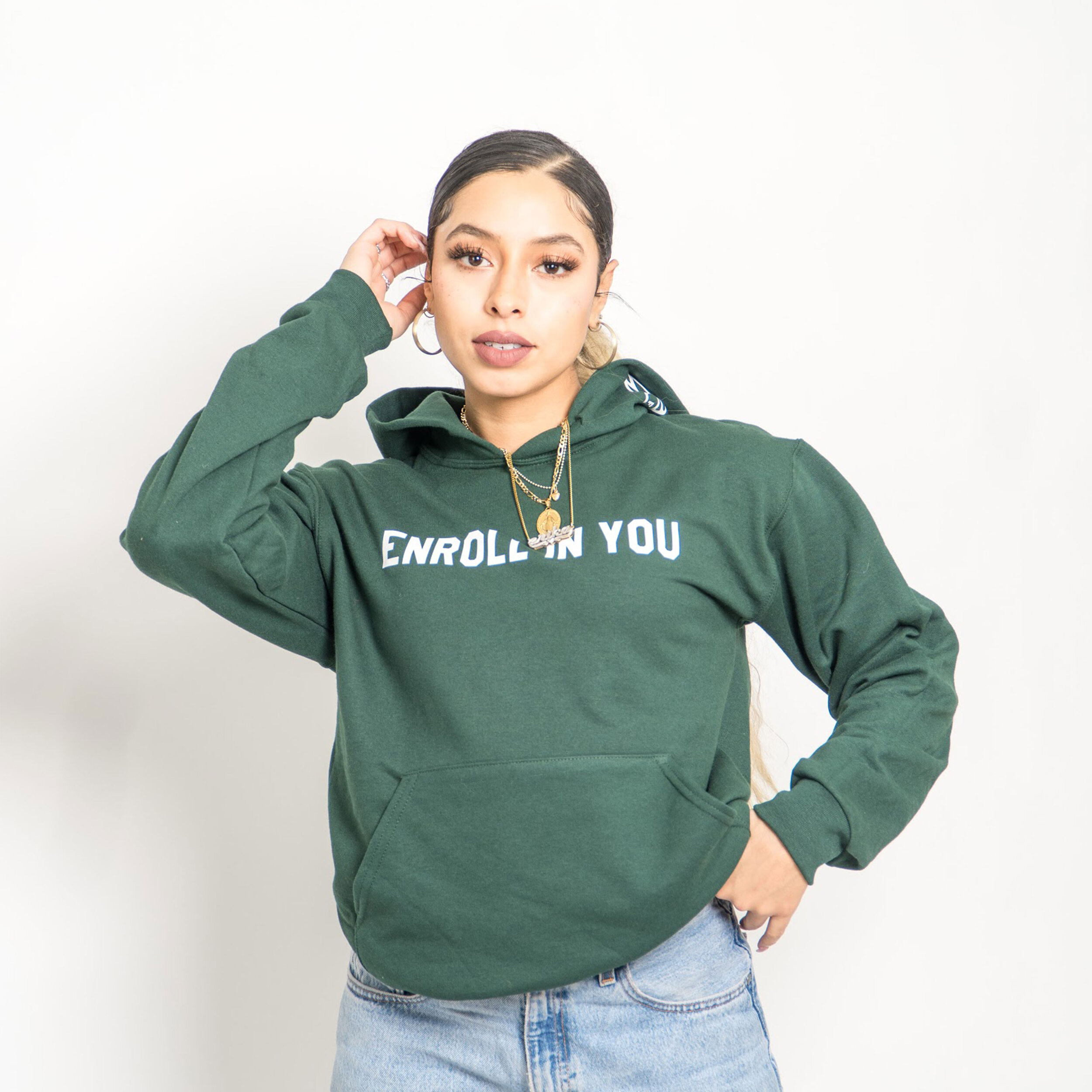 GREEN ENROLL HOODIE
