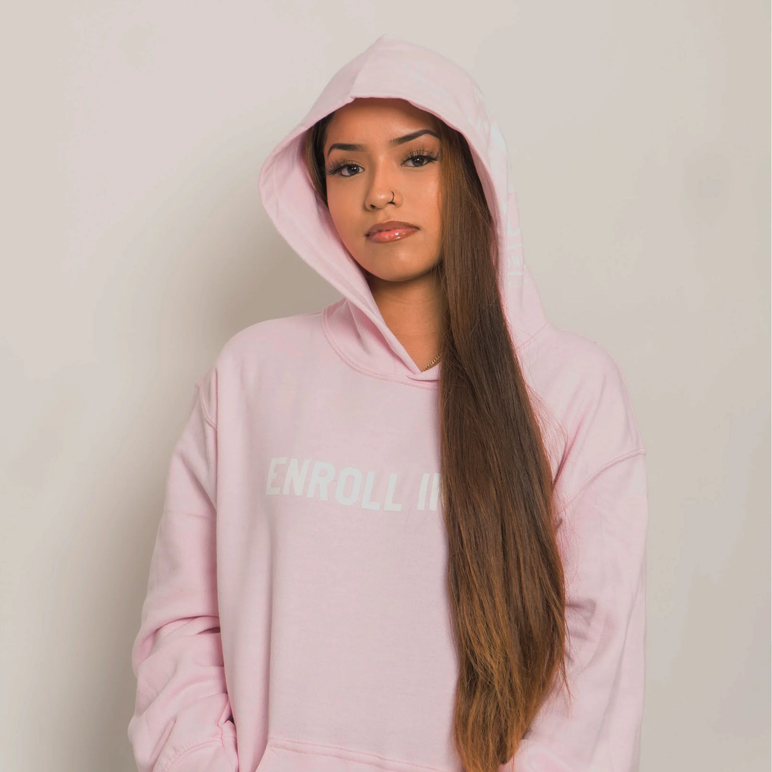 PINK ENROLL HOODIE 