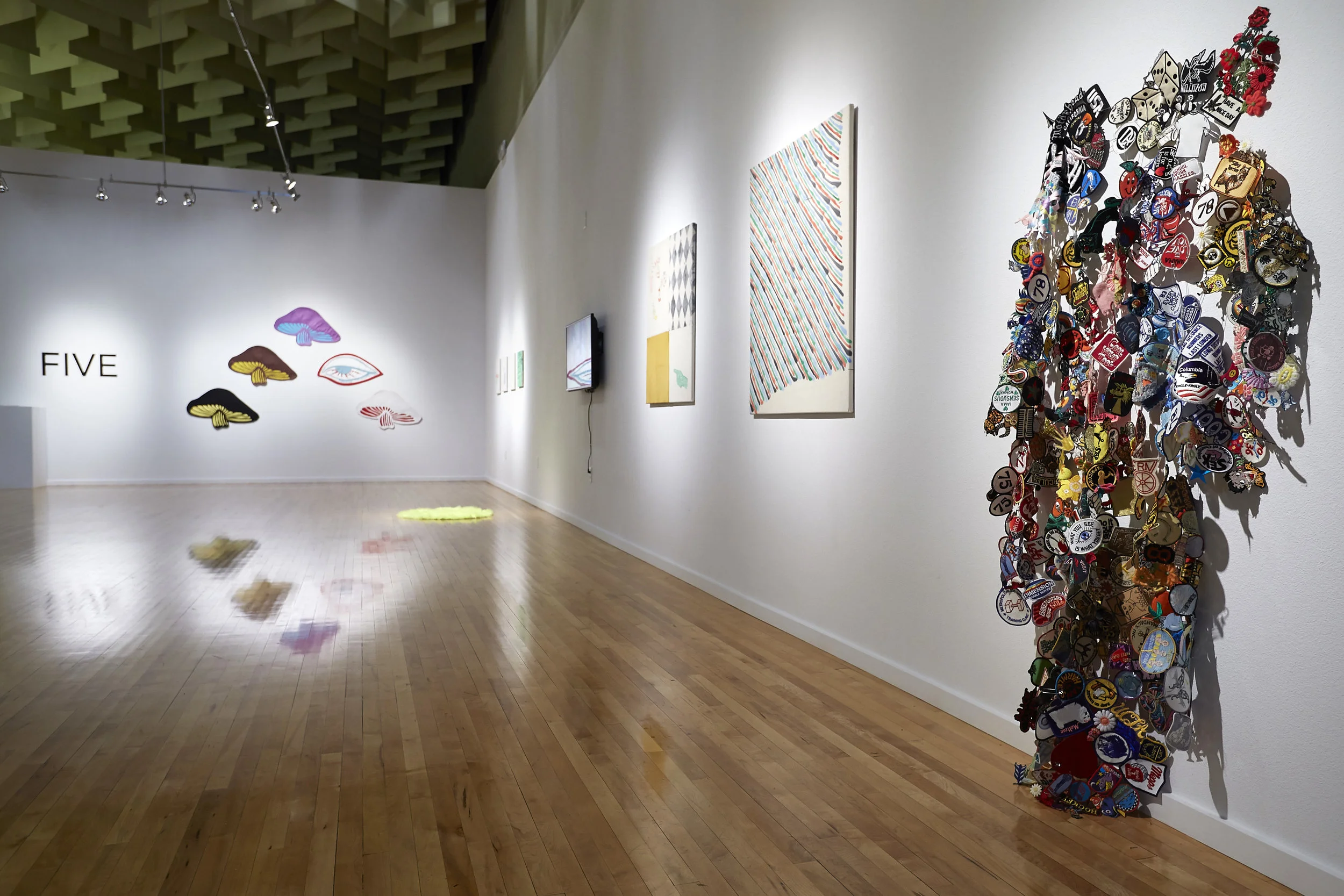 Installation view, Ash Ferlito, Five, Marjorie Barrick Museum. (R. Marsh Starks / UNLV Photo Services)