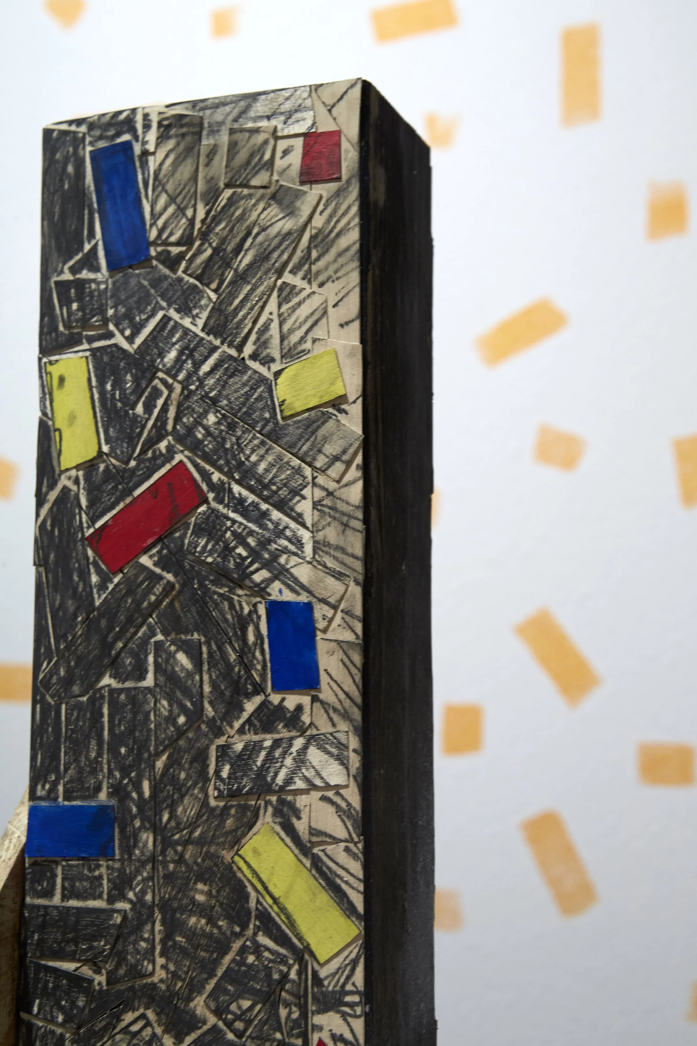 Lucky DeBellevue, detail, Untitled , wood, wood veneer, acrylic, graphite, 2016. Photo R. Marsh Starks / UNLV Photo Services. (Image courtesy the artist and Kai Matsumiya gallery)