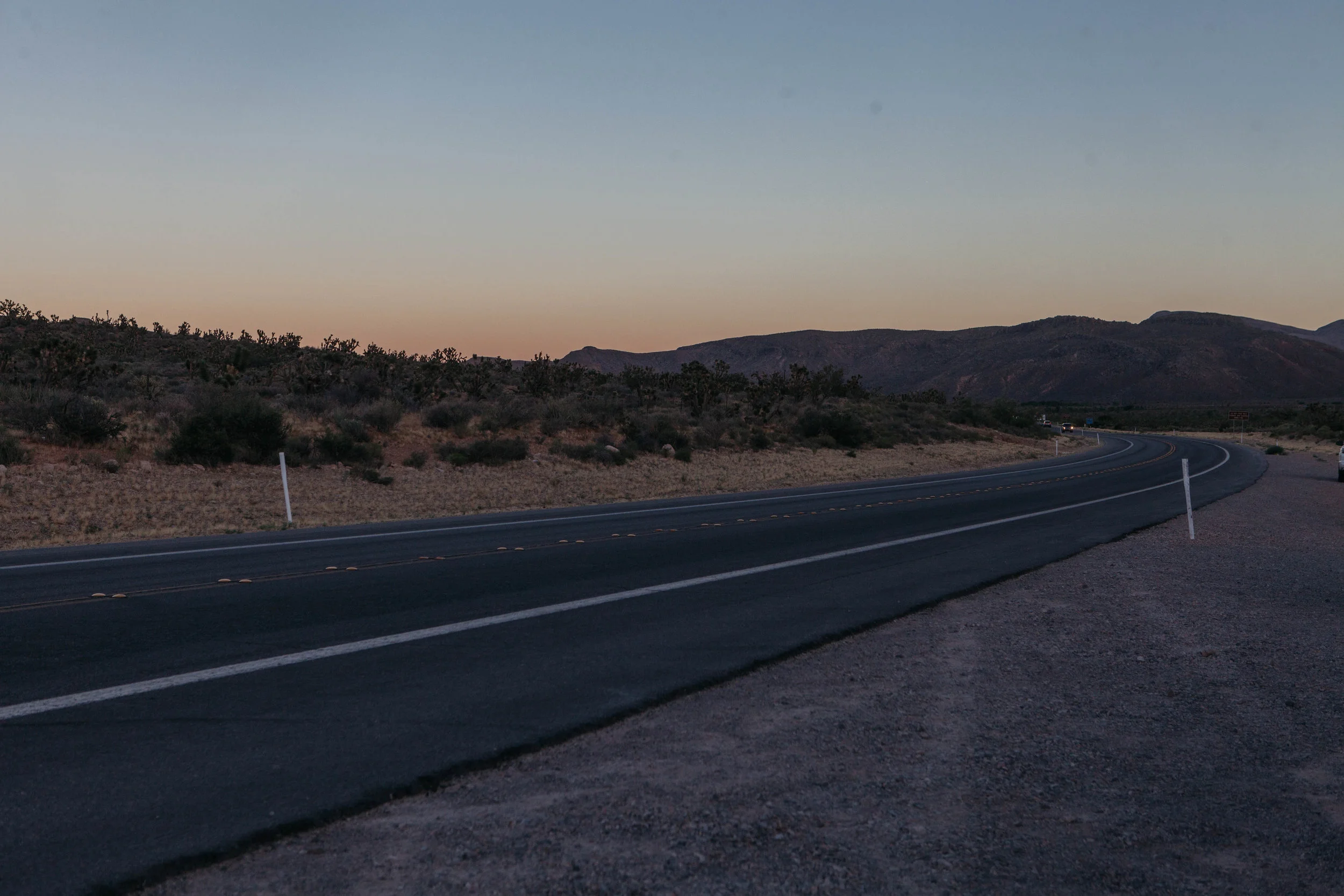 On the road, Red Rock Canyon. Photo Mikayla Whitmore. 