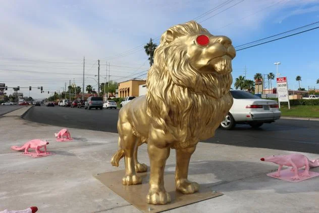 Chris Bauder’s 2017 public art installation, part of Clark County’s “Centered” project. Image Clark County Visual Arts. 