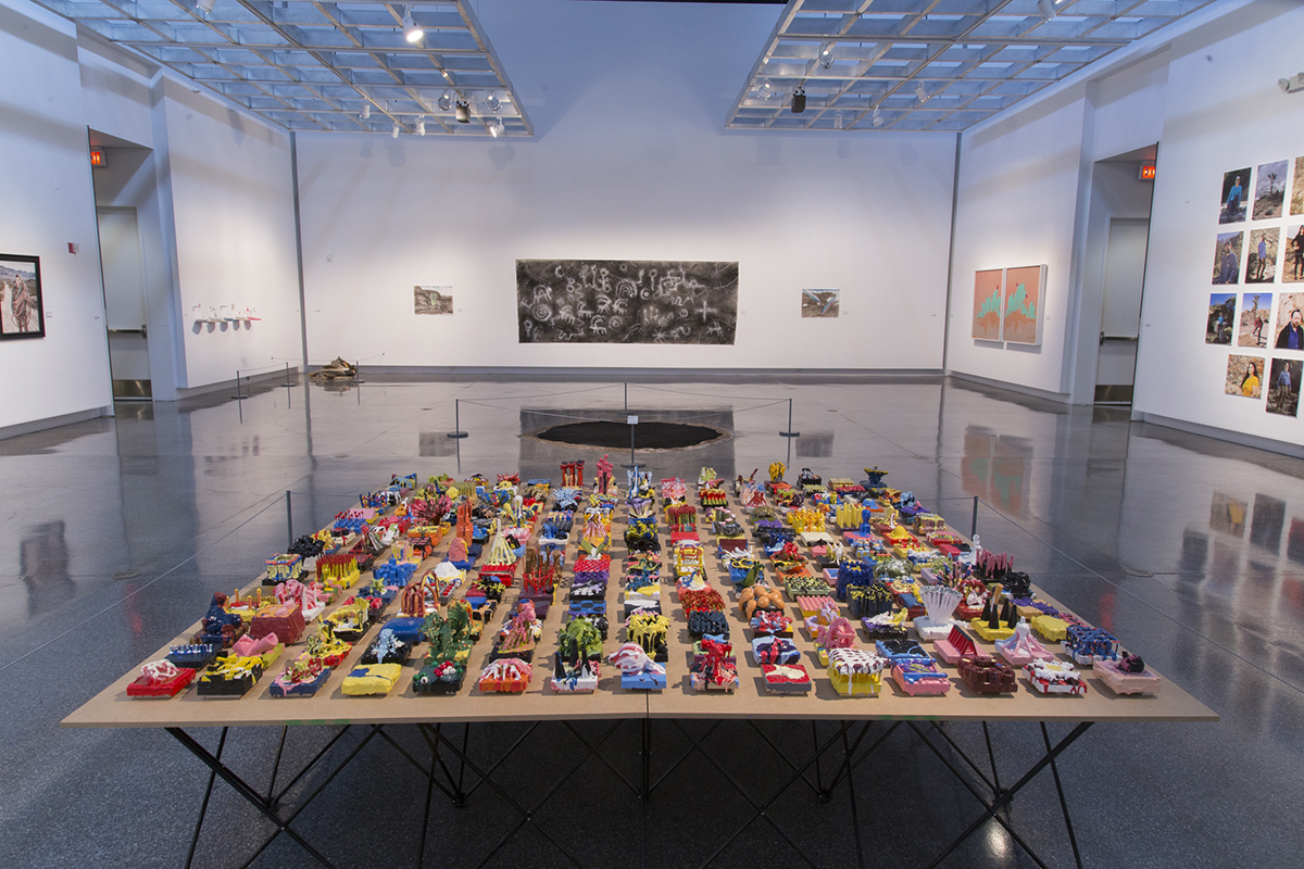 Installation view, Monuments exhibition (photo courtesy Checko Salgado)