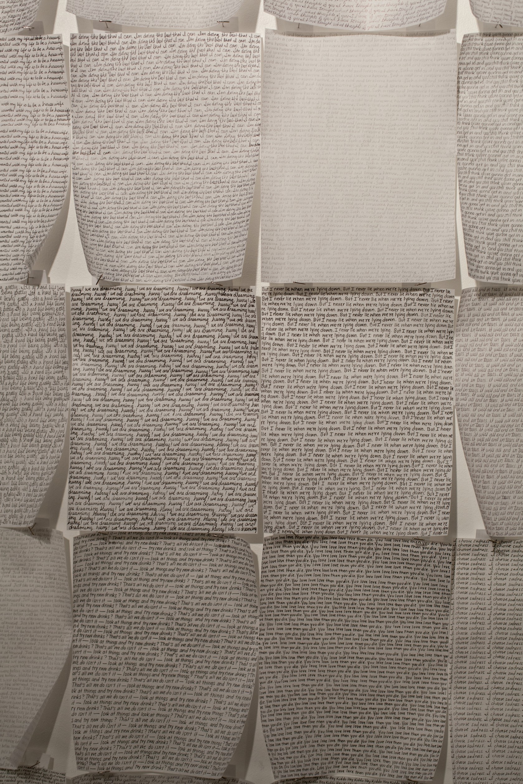 Ramirez | I'm sorry we lied, detail | ink on linen paper