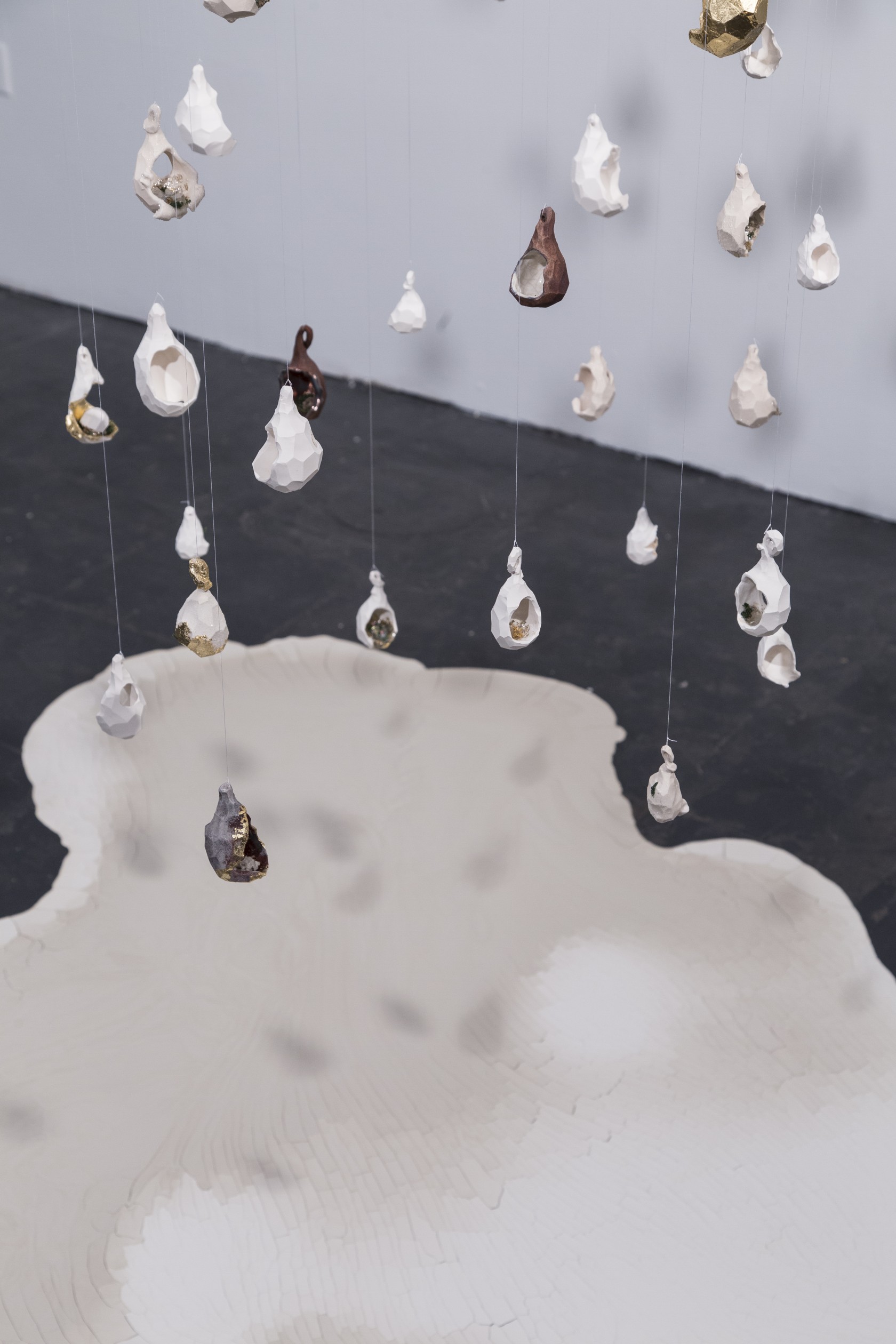 Slentz | detail view, Sowing | ceramic, mixed media