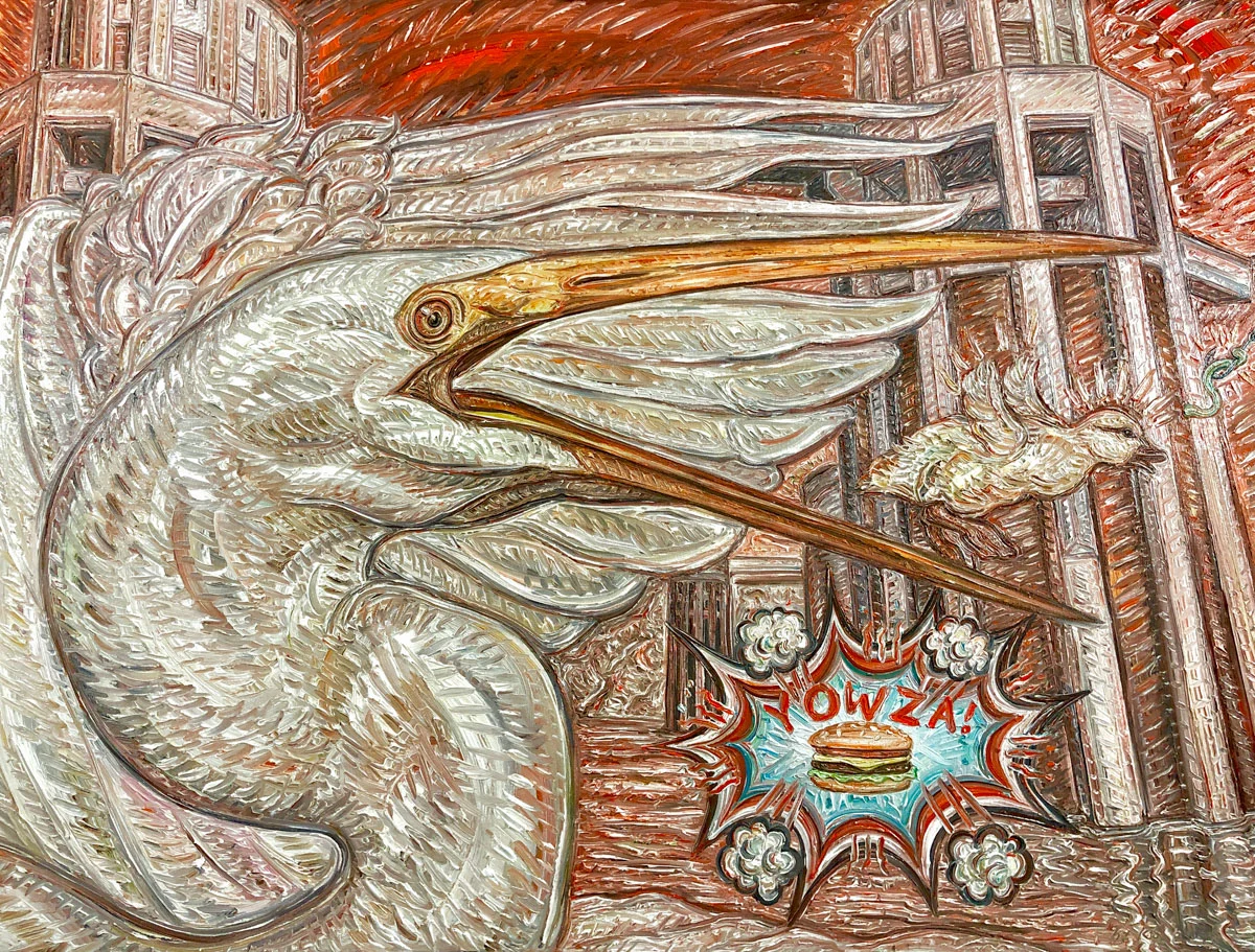 Gig Depio, Yowza! , oil on canvas, 2018. Photo Gig Depio.