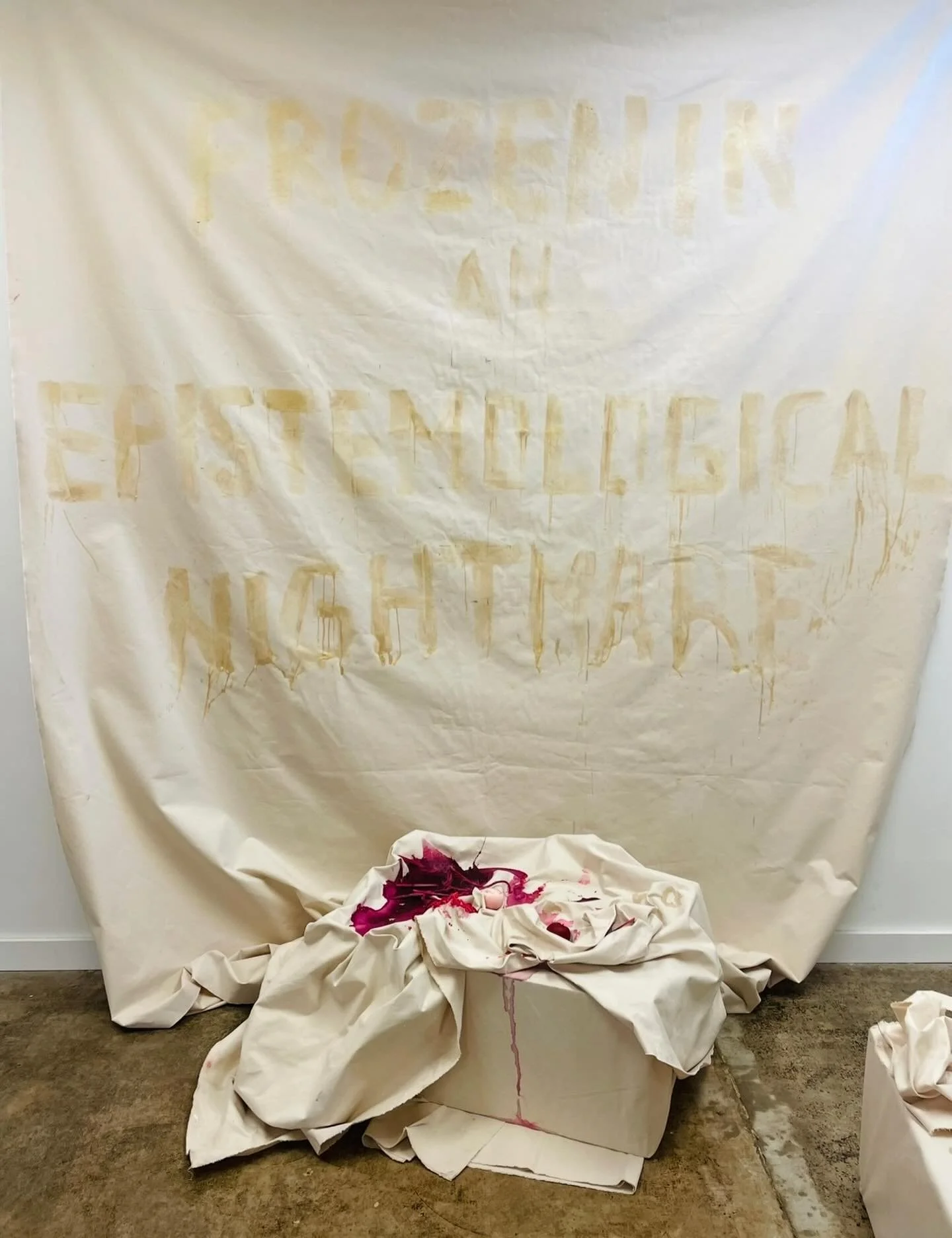 Tonight! @availablespaceartprojects presents &ldquo;Frozen in an Epistemological Nightmare&rdquo; by Karla Lagunas. Closing reception tonight September 27 from 6-8PM at CITD 1507 W. Oakey.
