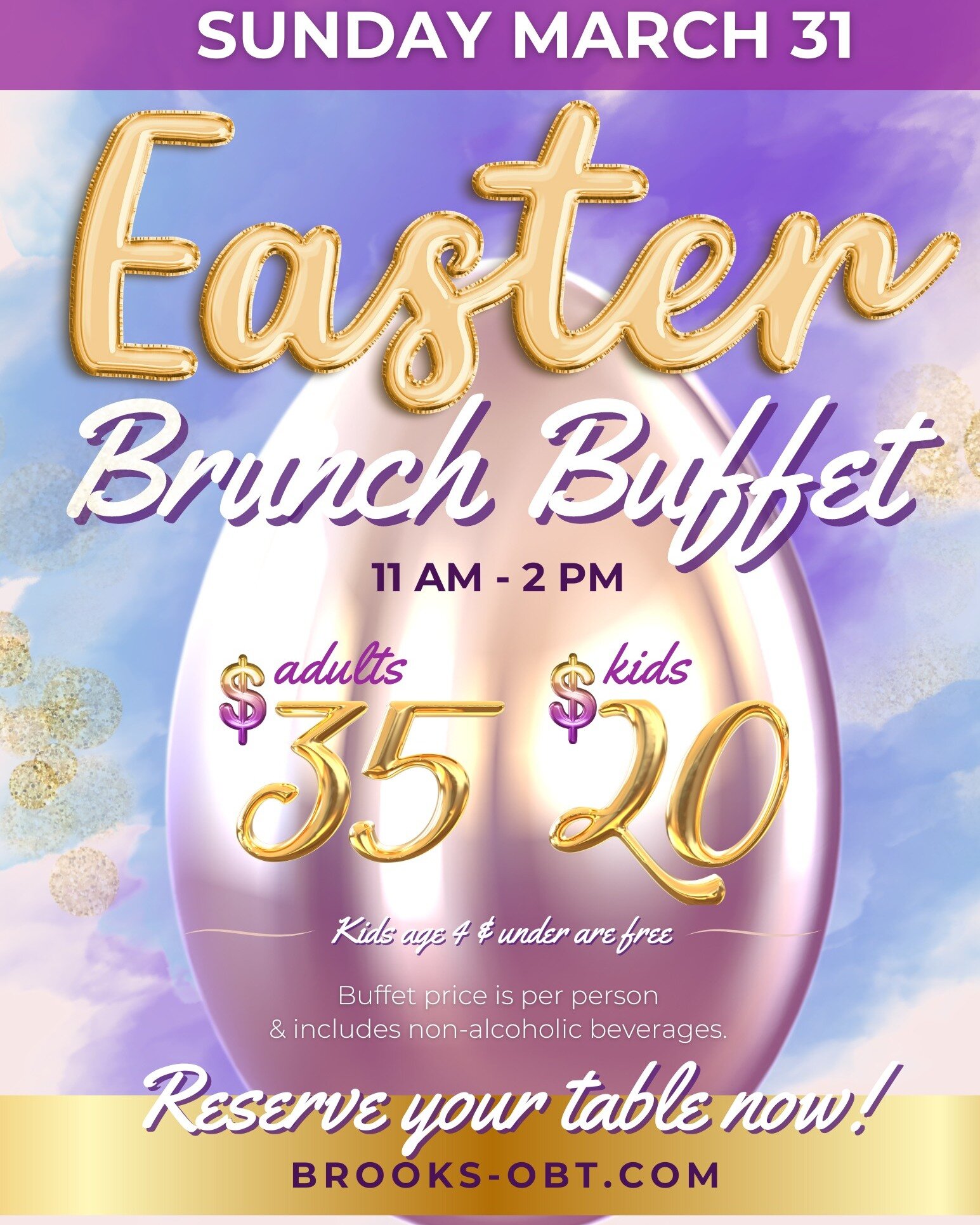 Reservations are now open for our Easter brunch buffet. Seatings start at 10am. Hop to it!!

☎️Reservations call: 630-613-9588
💻Reserve Online: link in bio

#oakbrookterrace #oakbrook #villapark #lombardeats #glenellyn #oakbrookmoms