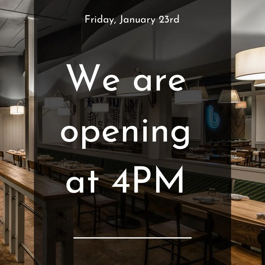 ❄️ Due to the cold weather, we are opening today at 4PM. Stay safe &amp; warm this morning and we will see you tonight!