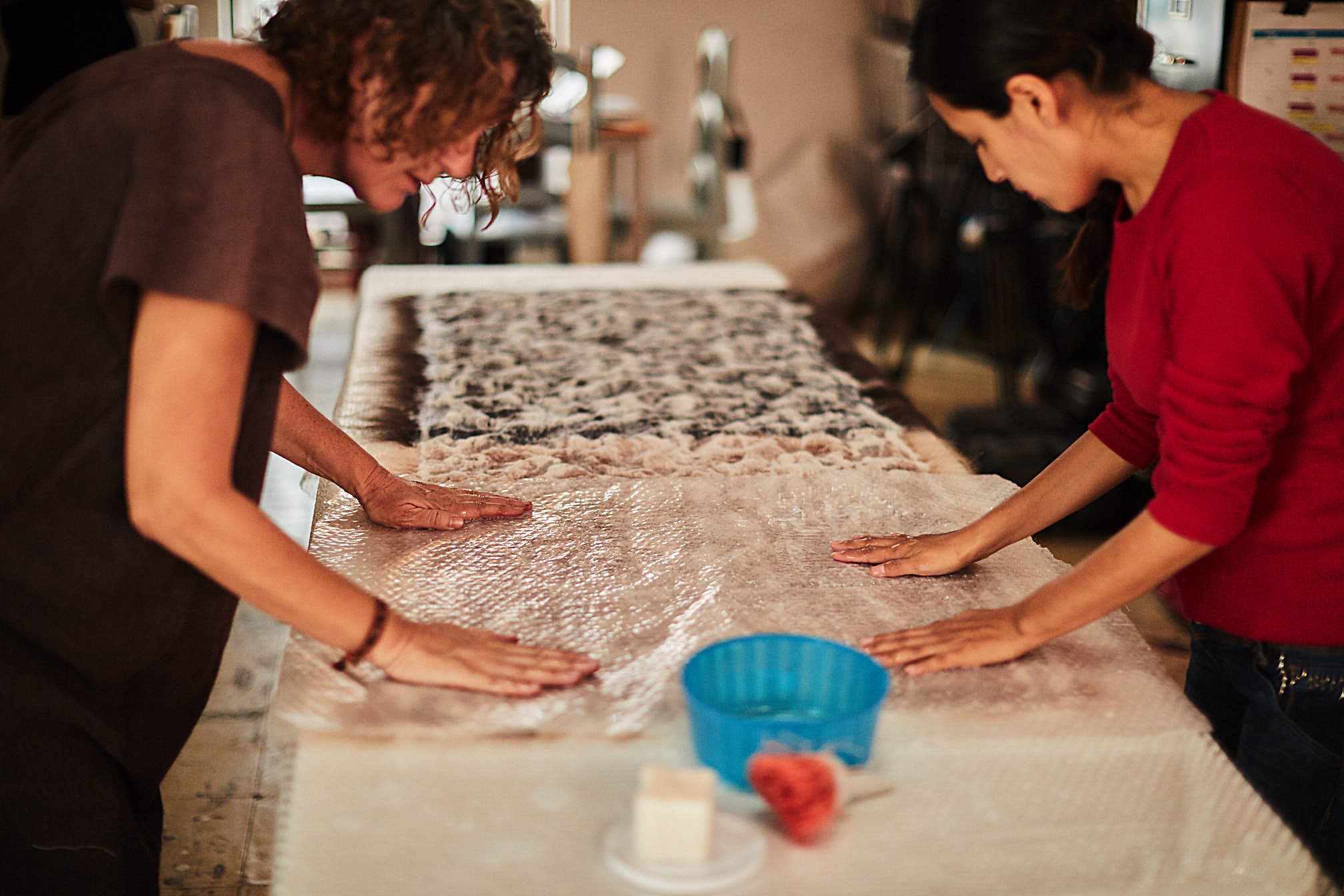 Madda Studio Designs and creates pillows with Nuno Process