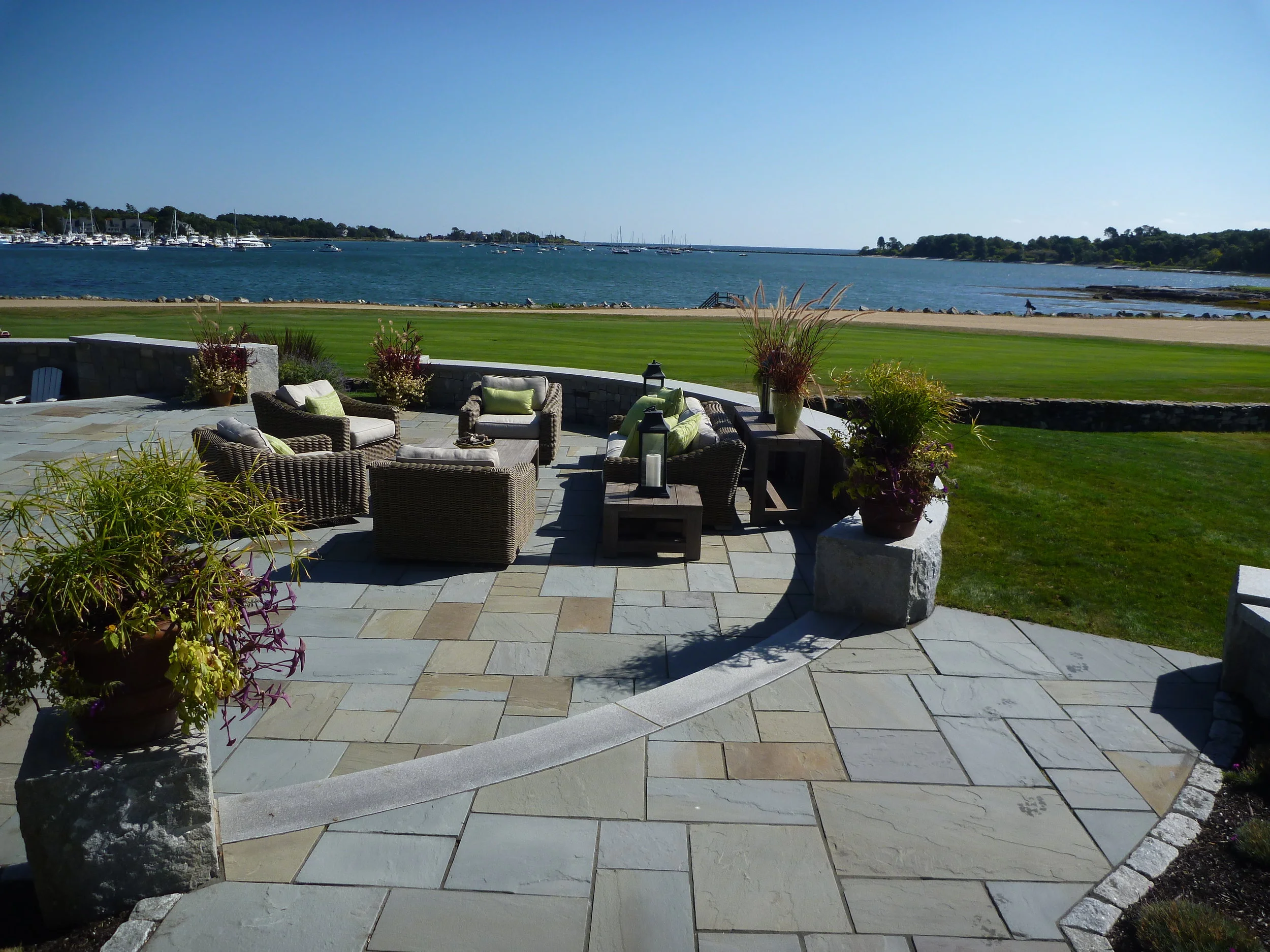 Random Pattern Bluestone Installations & Design — Site Structures Landscape