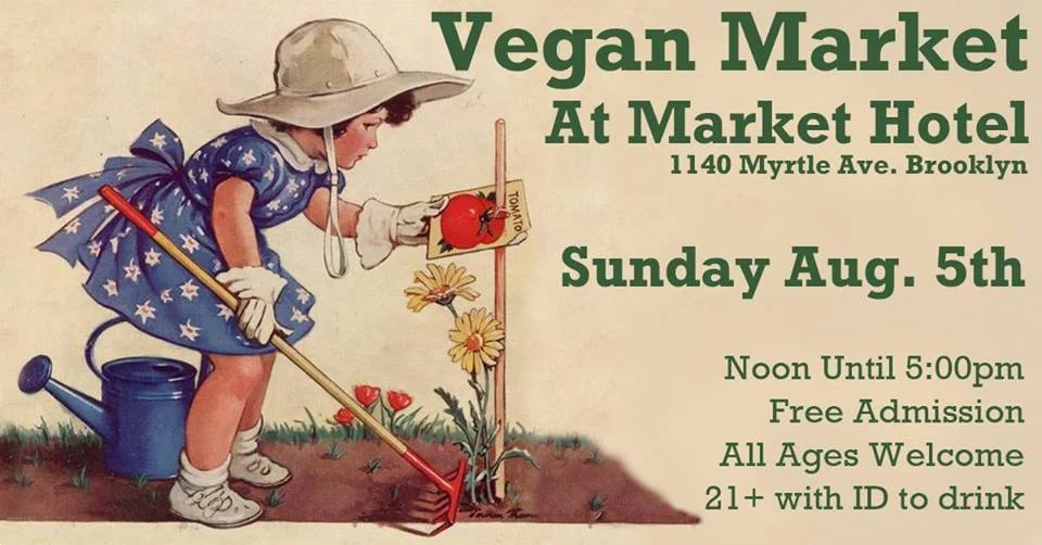 A monthly indoor pop up market with some of the areas best vegan vendors. There is plenty of food but also apparel, bath & body products, and cosmetics. All of our vendors are 100% vegan all of the time not just vegan for the day. We are an all ages event with a full bar for those over 21 so bring your ID if you want to drink. As always admission is free. Spend the day with us and have some fun, you'll be glad you did. We are right across the street from the J•M•Z Myrtle Ave. subway station.