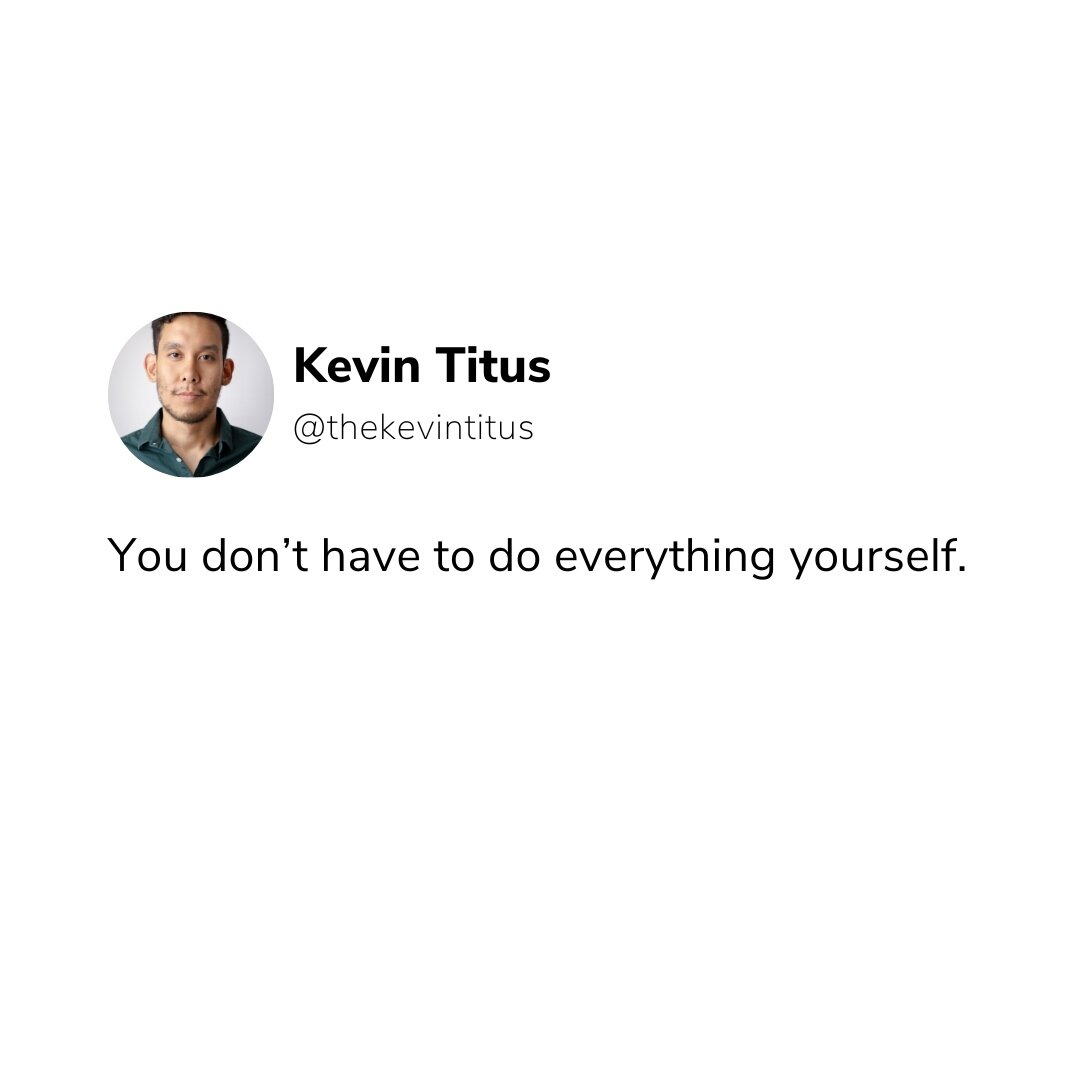 In fact, you *shouldn't* do everything yourself if you want to keep your sanity. In the beginning, you have to wear all the hats to get your business off the ground. But as soon as you can afford to hire help, you should.⁠
⁠
Bad at something and hate