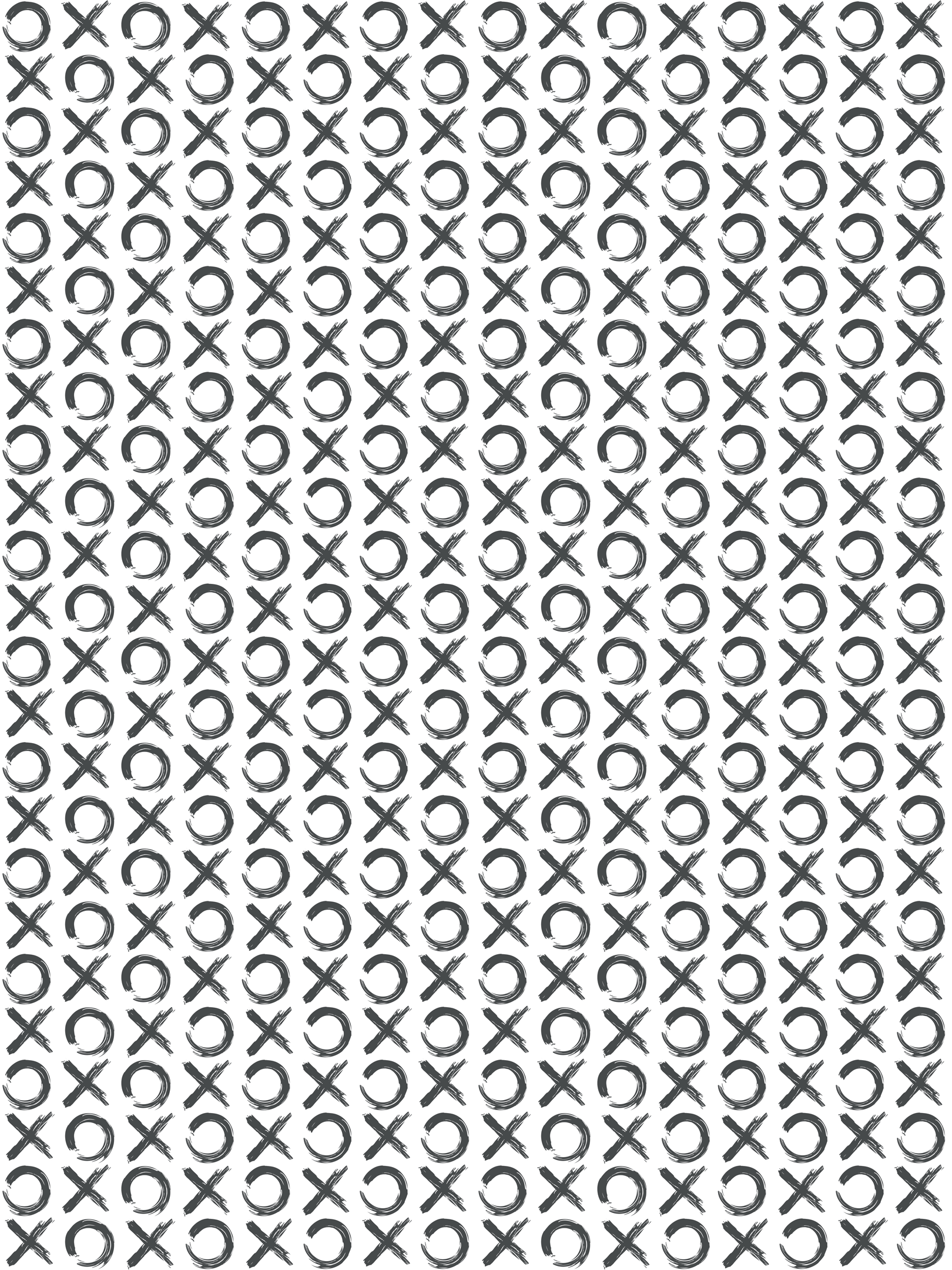 Charcoal Black Gray Kisses Hugs XO Wallpaper Children's Kids