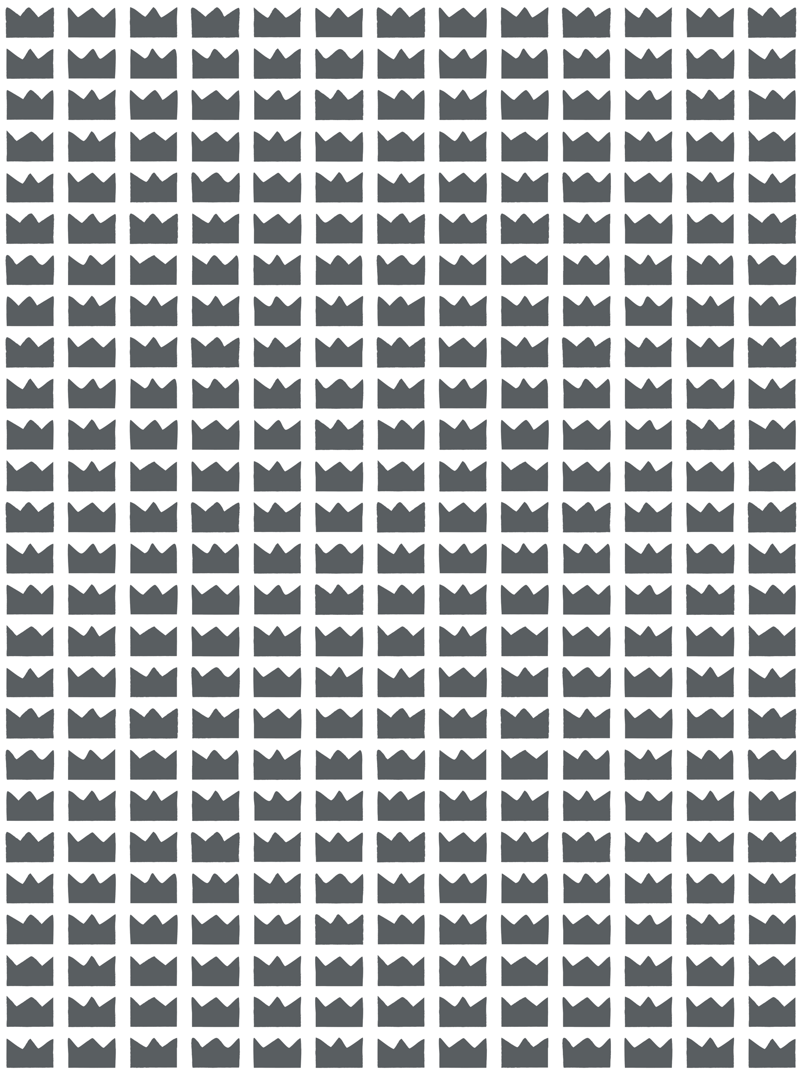 Charcoal Black Gray Kingdom Crown Wallpaper Children's Kids