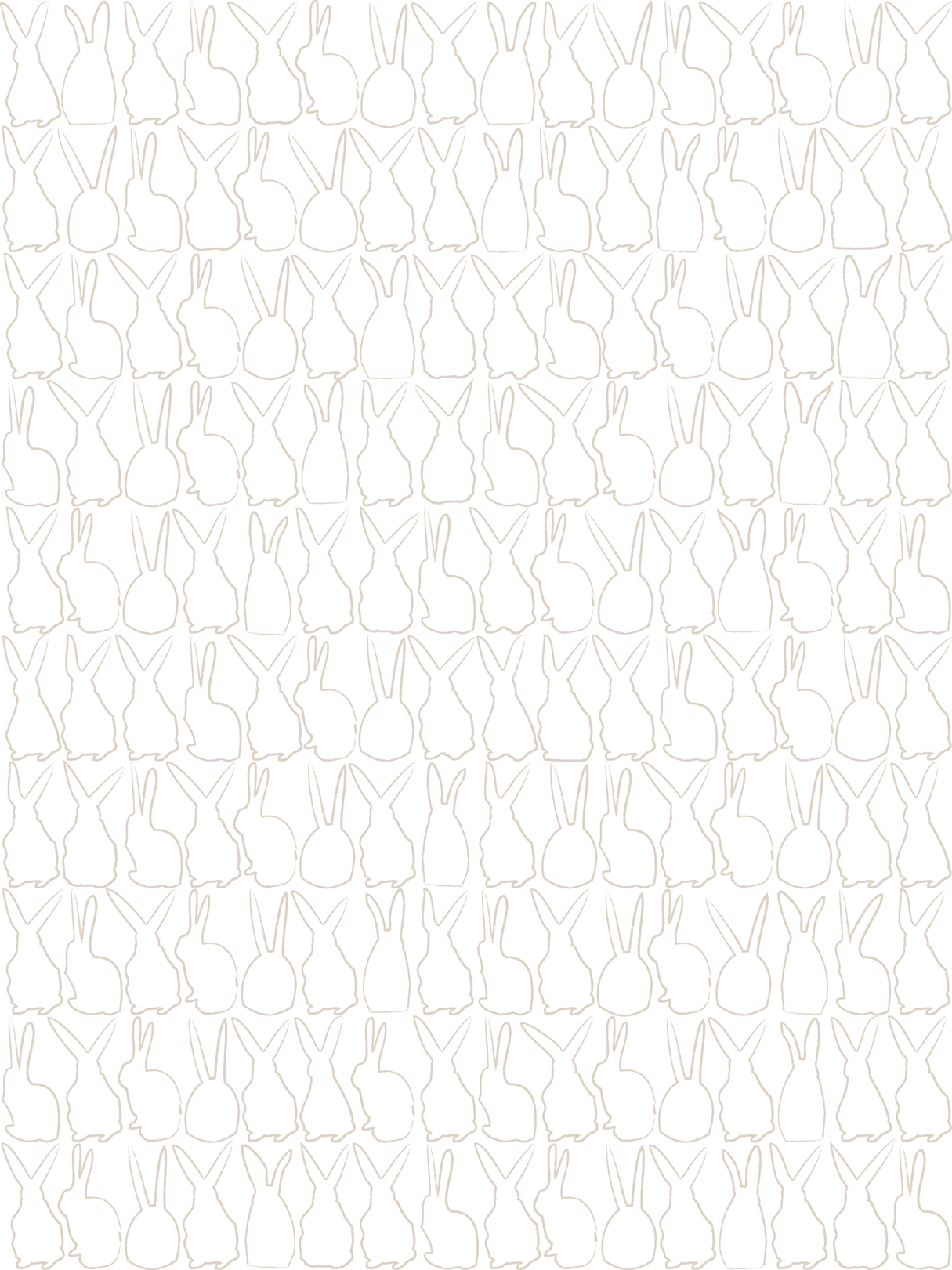 Rain Sand Neutral Hop Bunny Rabbit Wallpaper Children's Kids