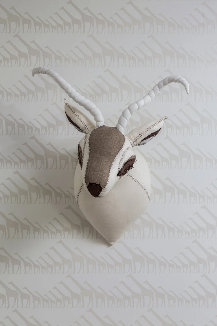 Bedroom featuring Giraffe in Rain by Marley+Malek Kids