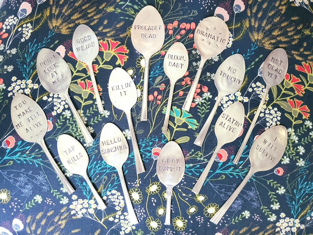 Hand stamped Personalized Baby Spoon