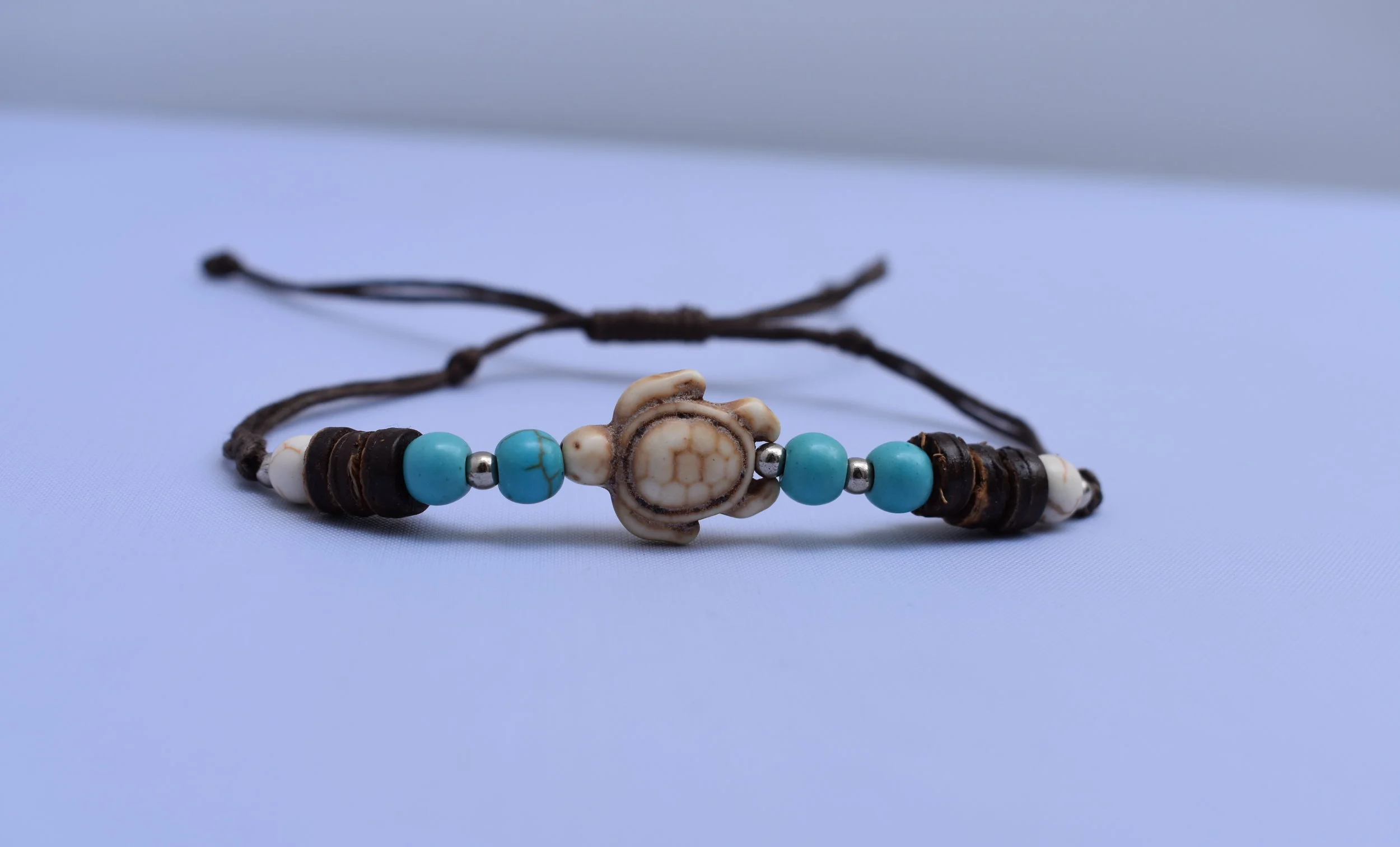 White Turtle Bracelet
