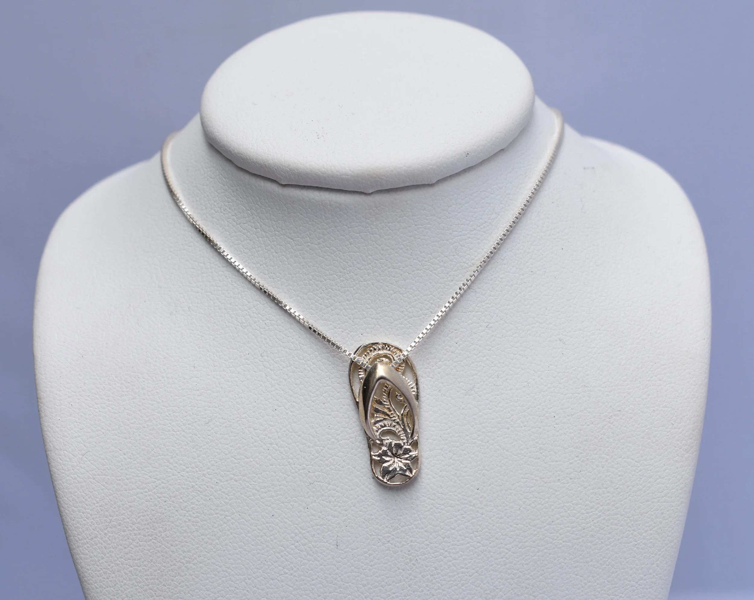 Plumeria Sandal Necklace