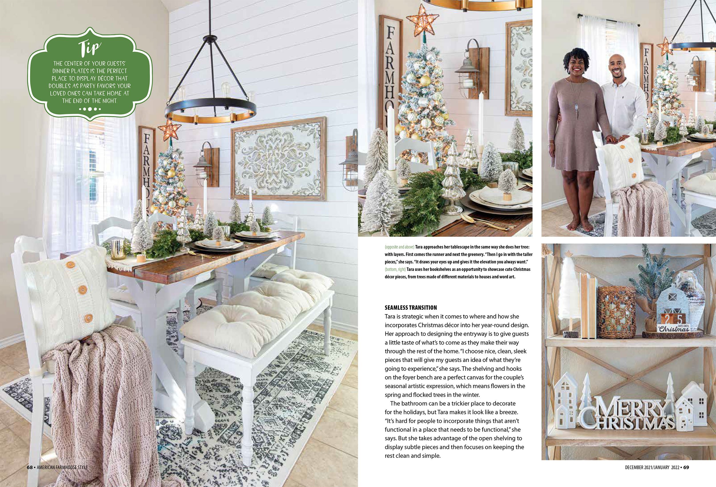 American Farmhouse Magazine tearsheet 2022 featuring Texas home, photography by Avery Nicole Photography