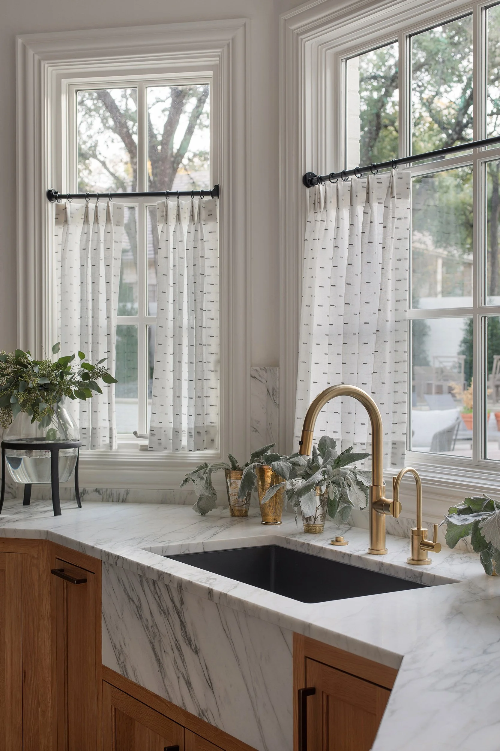 Lake Austin estate kitchen sink interior design by The Pankonien Group, residential photography by Avery Nicole Photography and located Austin, TX
