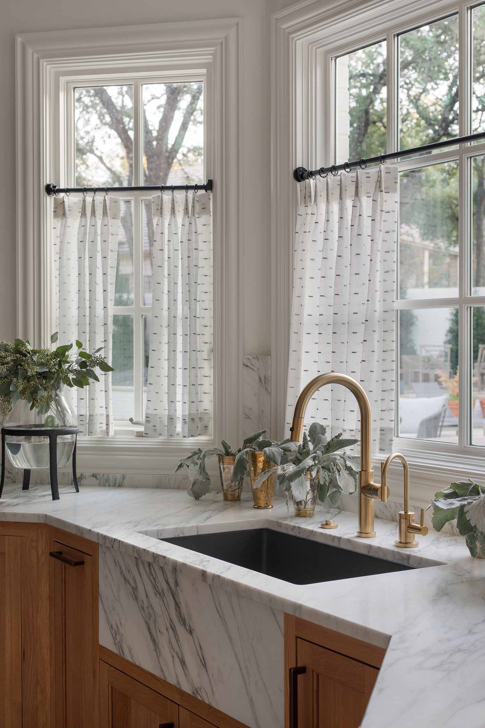 Lake Austin estate kitchen sink vignette interior design by The Pankonien Group, residential photography by Avery Nicole Photography and located Austin, TX
