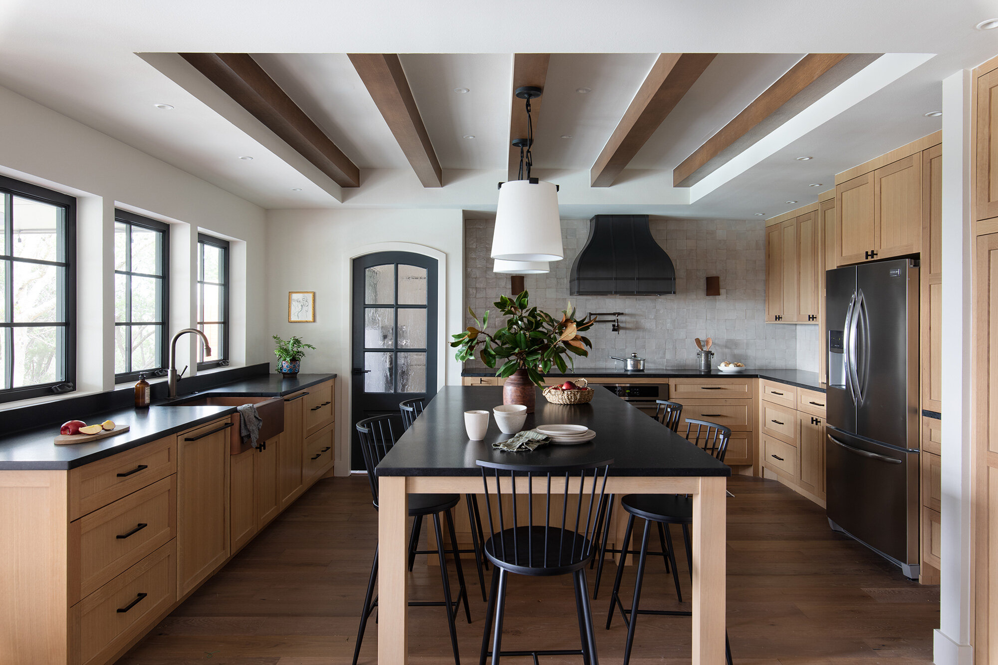 Kitchen from Overland Pass project designed by Sarah Stacey Interior Design, Austin Texas, photography by Avery Nicole Photography