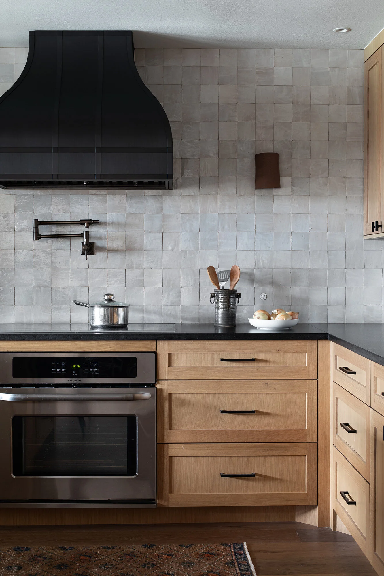 Kitchen vignette from Overland Pass project designed by Sarah Stacey Interior Design, Austin Texas, photography by Avery Nicole Photography