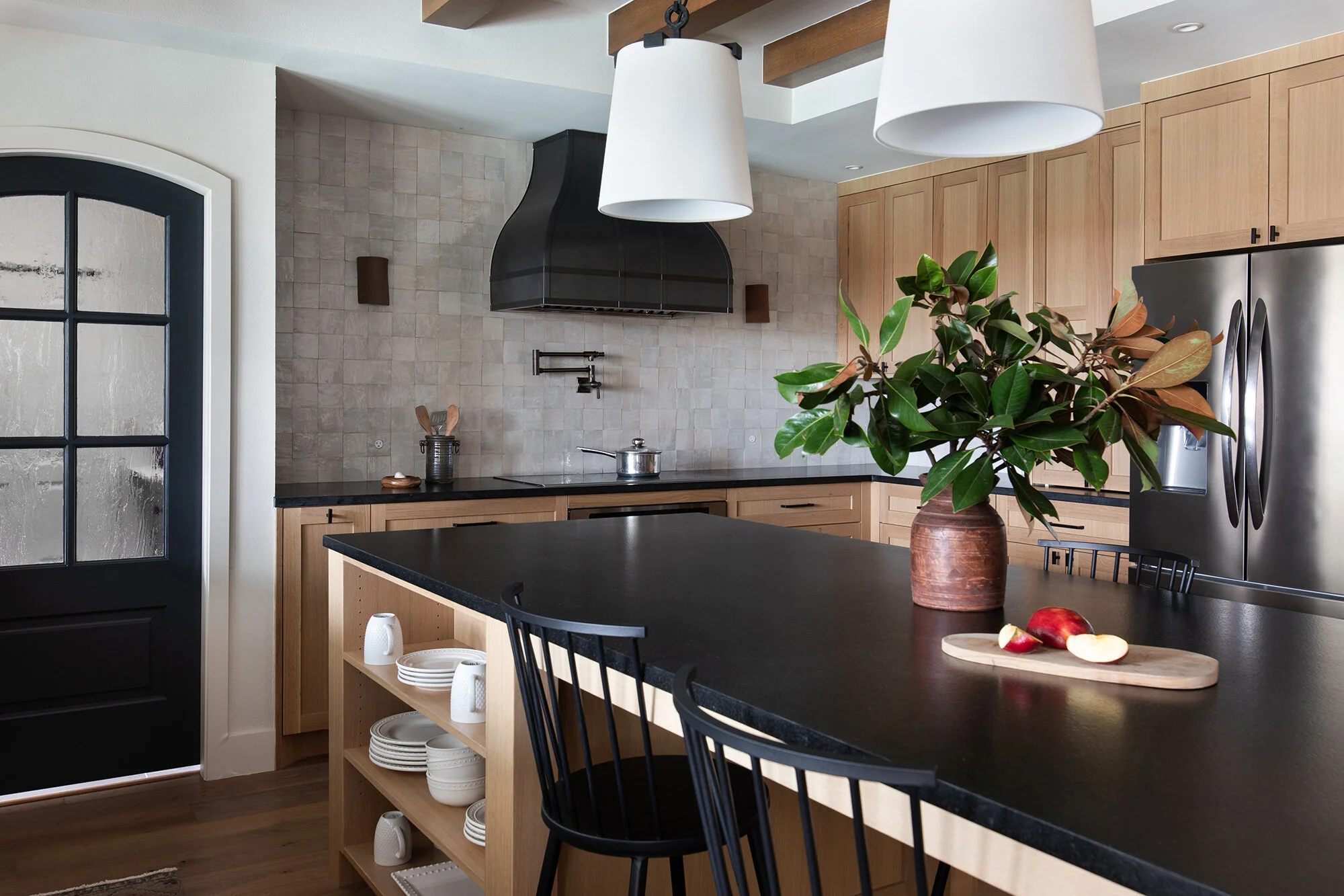 Kitchen from Overland Pass project designed by Sarah Stacey Interior Design, Austin Texas, photography by Avery Nicole Photography