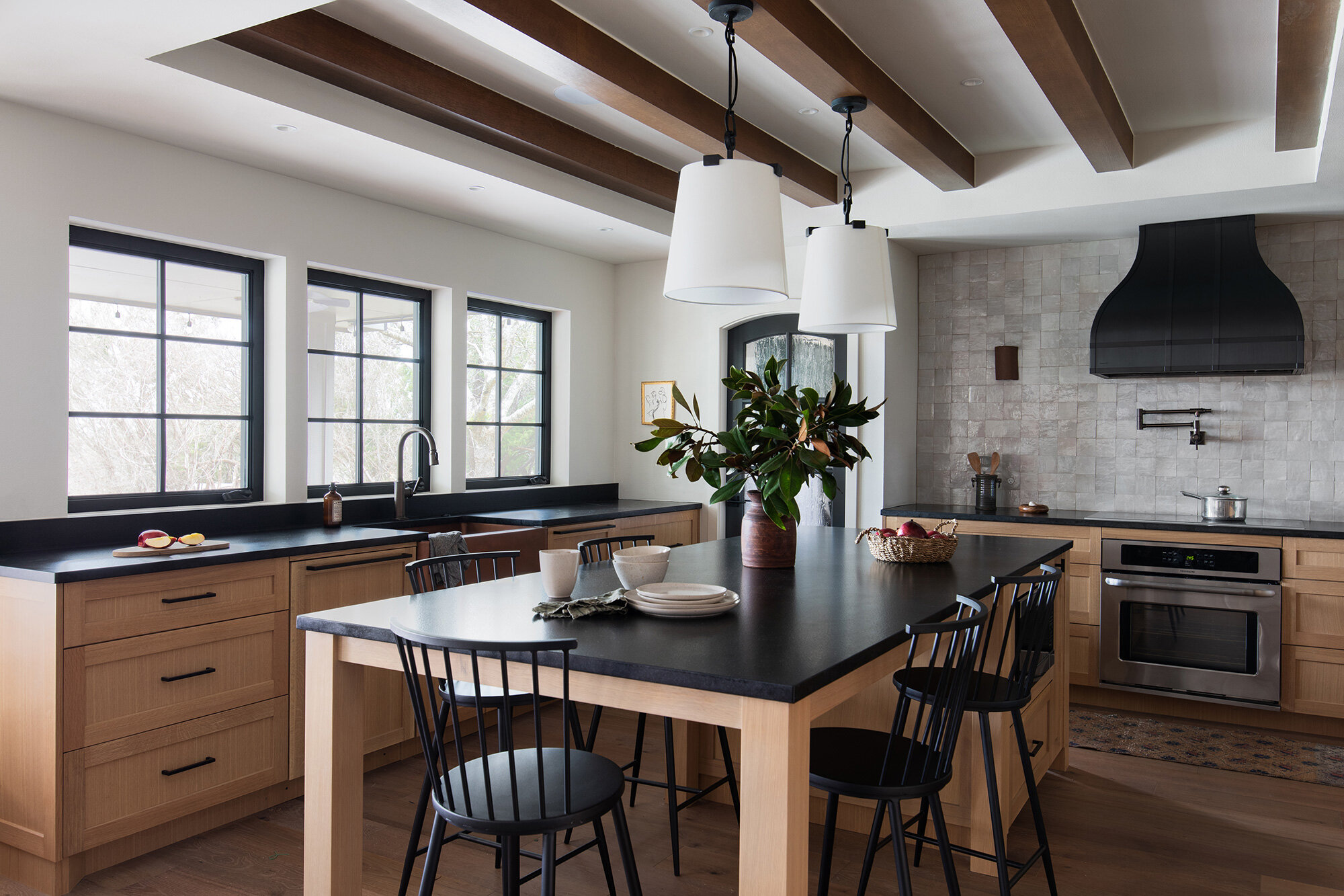 Kitchen from Overland Pass project designed by Sarah Stacey Interior Design, Austin Texas, photography by Avery Nicole Photography