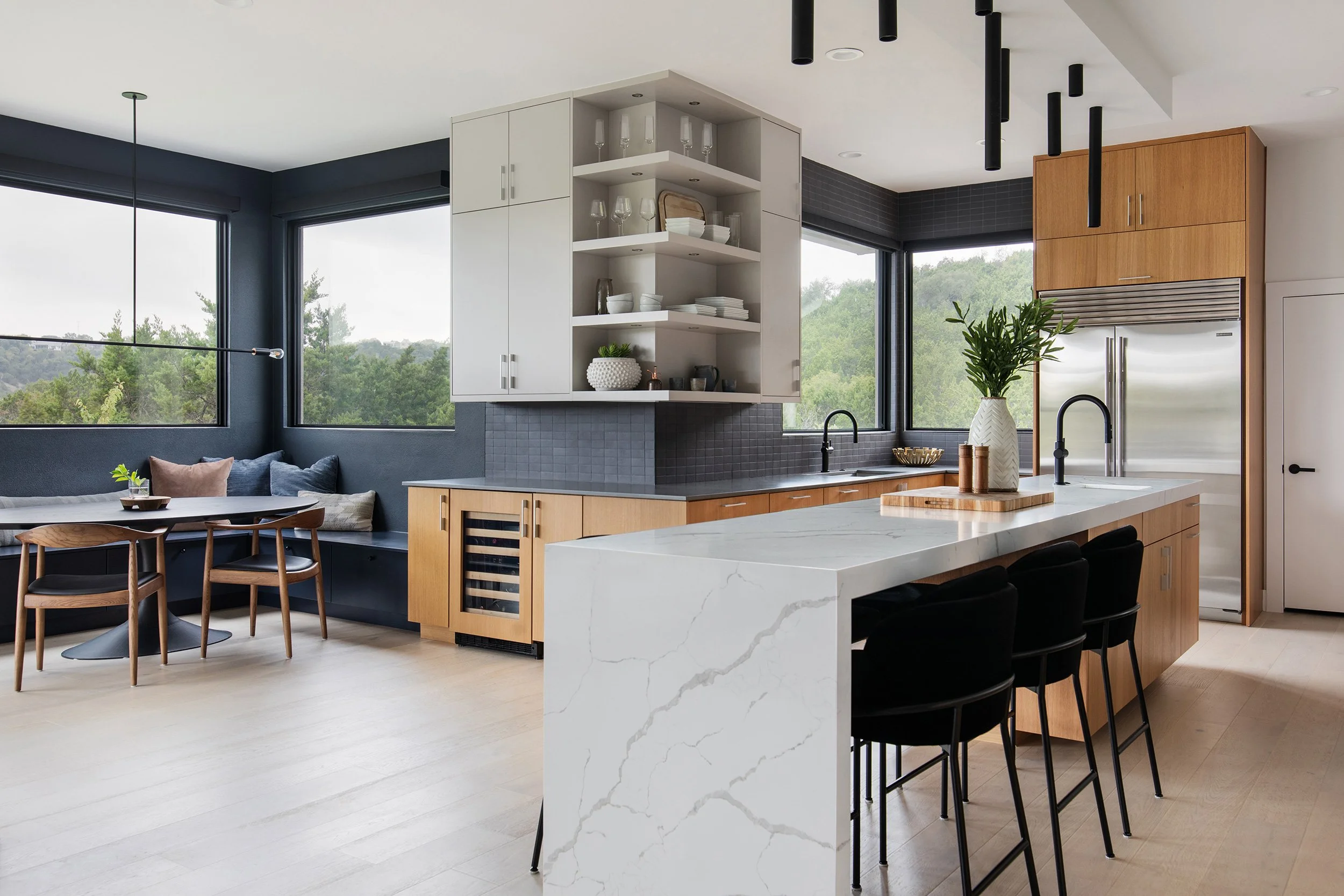 Kitchen from the Weston Lane Project, designed by Patrice Nichole Studio, Austin Texas, photography by Avery Nicole Photography